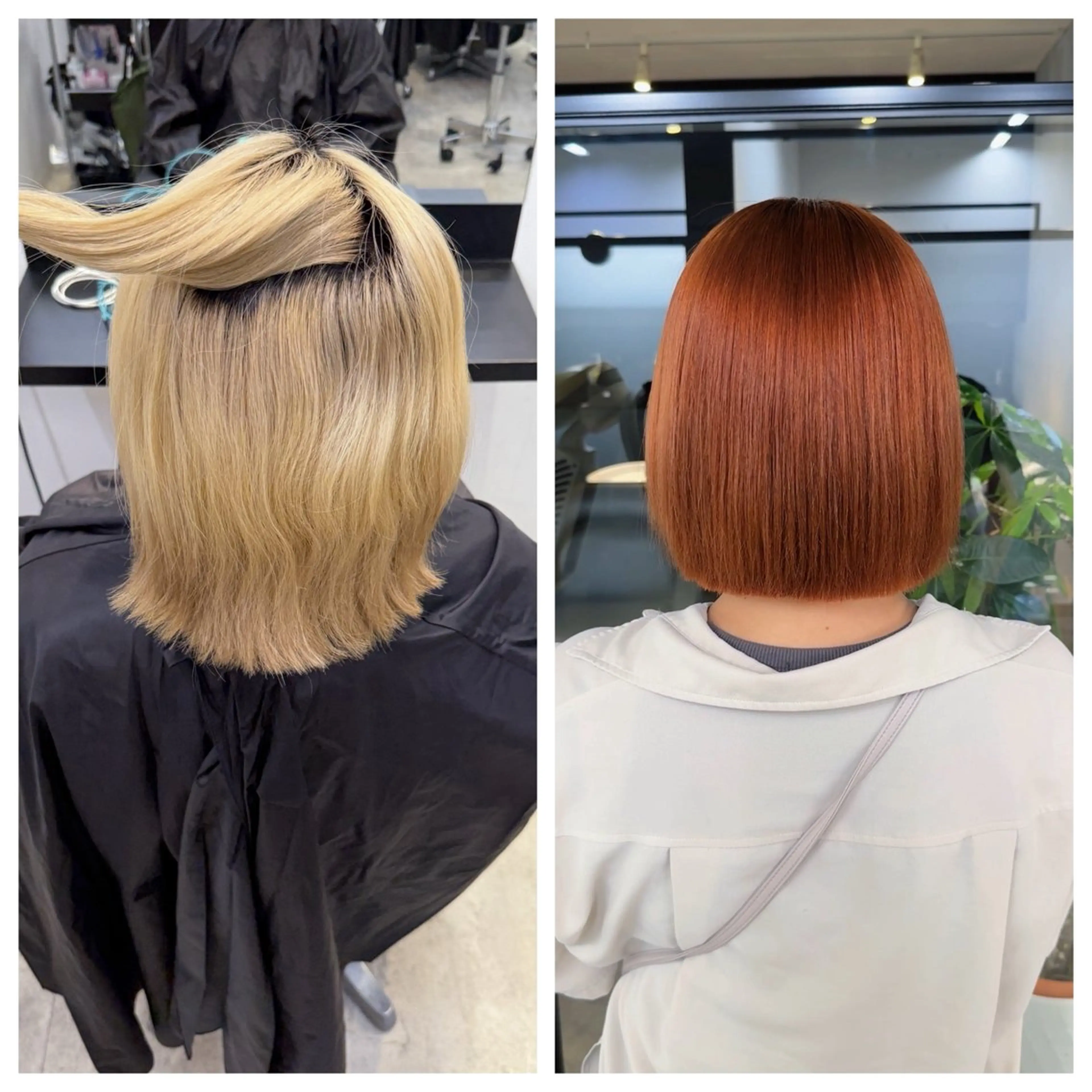 ショート 縮毛矯正 ヘアカラー 縮毛矯正 トリートメント け んブリーチ縮毛矯正のヘアスタイル