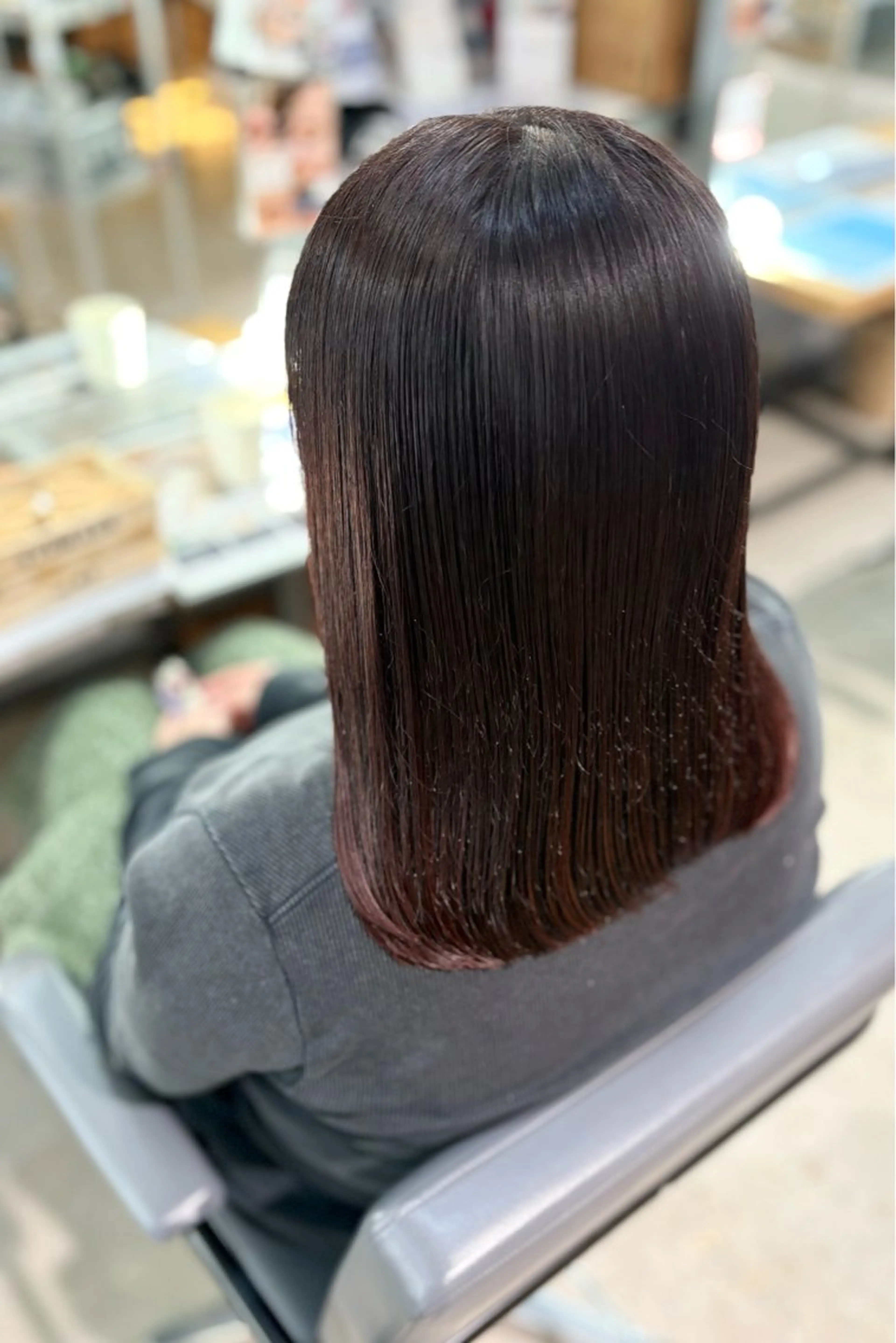 セミロング カラー 菊地 紗矢のヘアスタイル