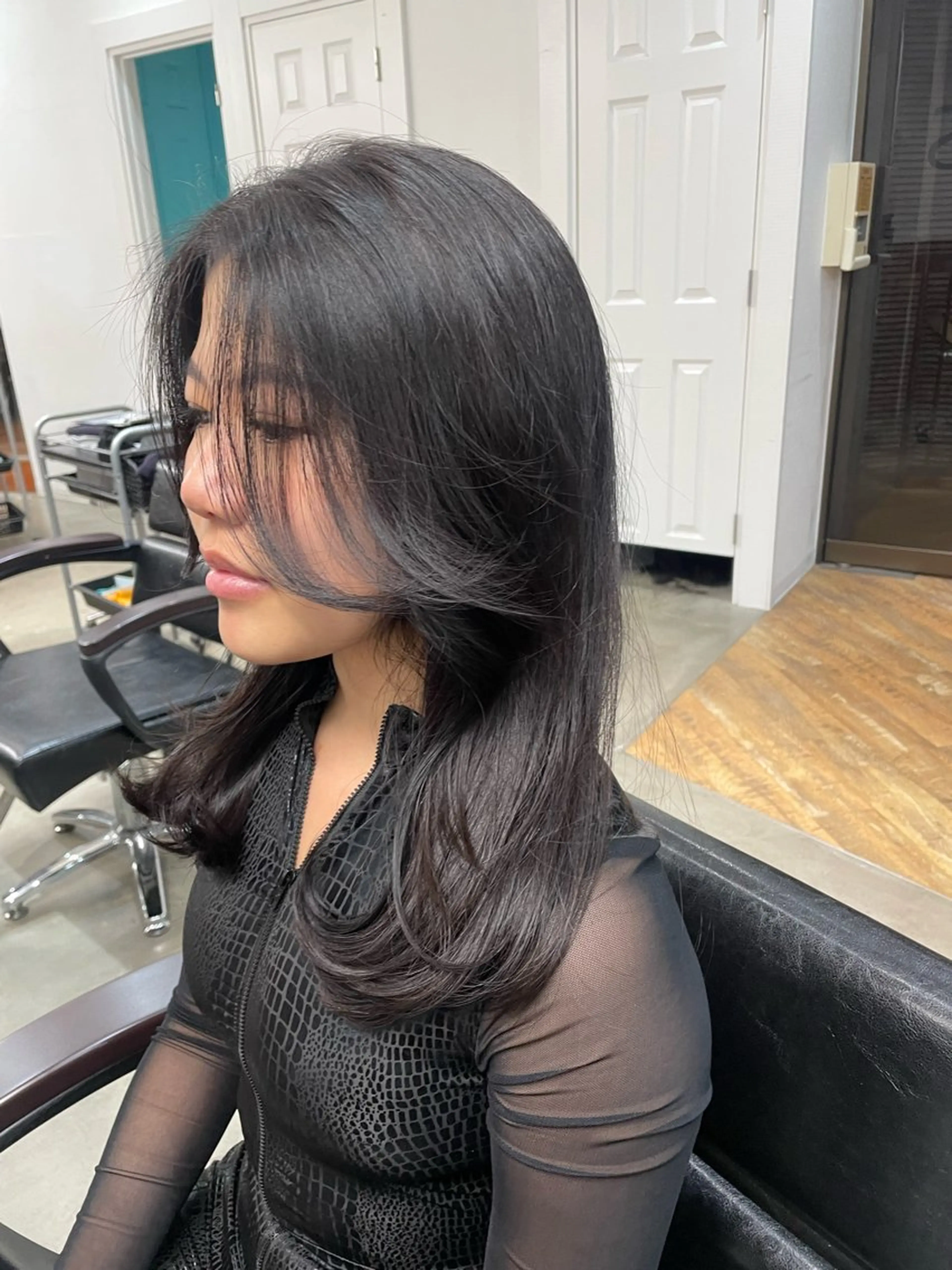 セミロング カラー 韓国ヘア/wカラー レイヤー/RIN🎀のヘアスタイル