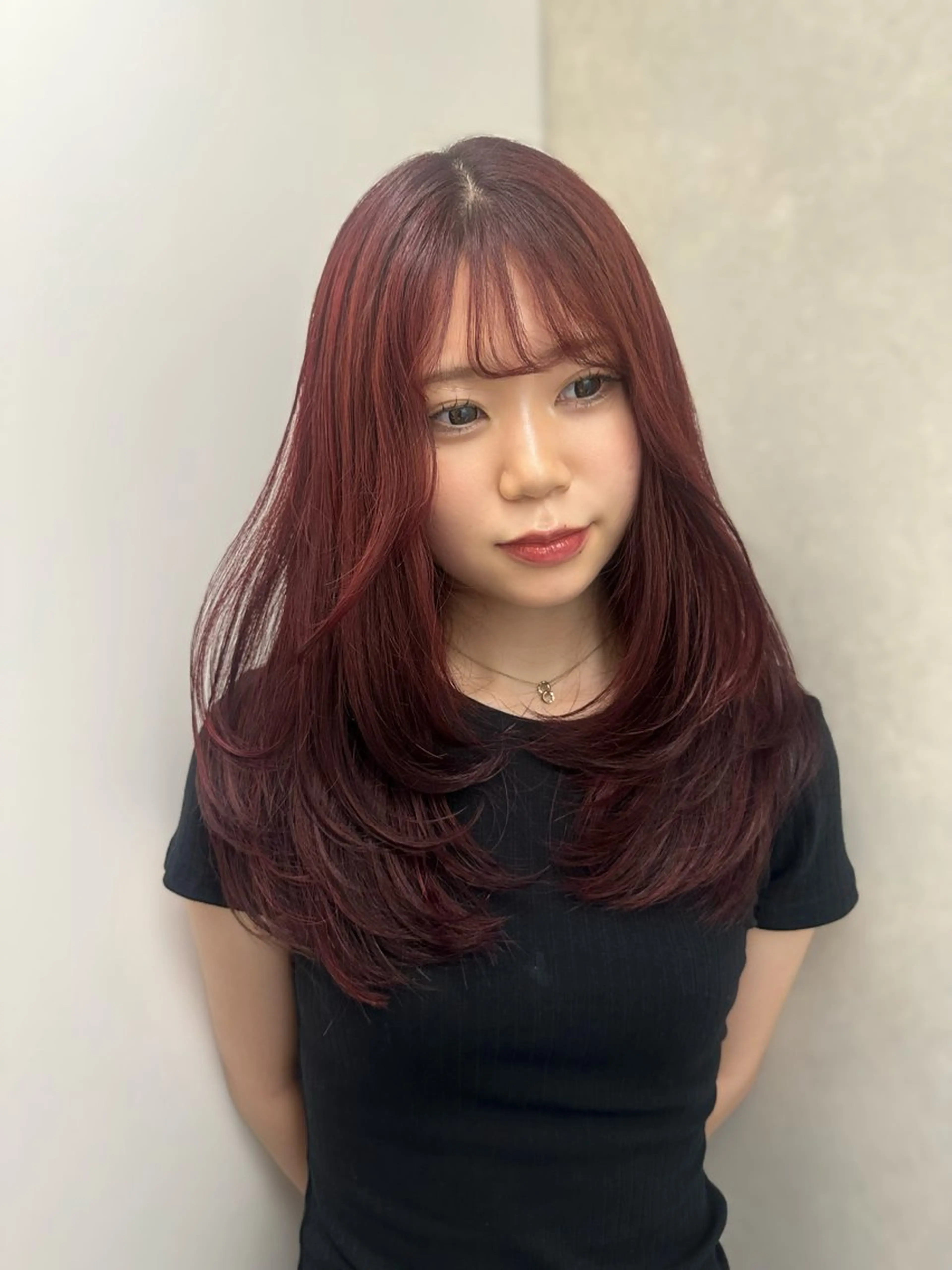 ロング カラー カット ヘアカラー 韓国ヘアメンズ・レデ ィース特化ミクのヘアスタイル