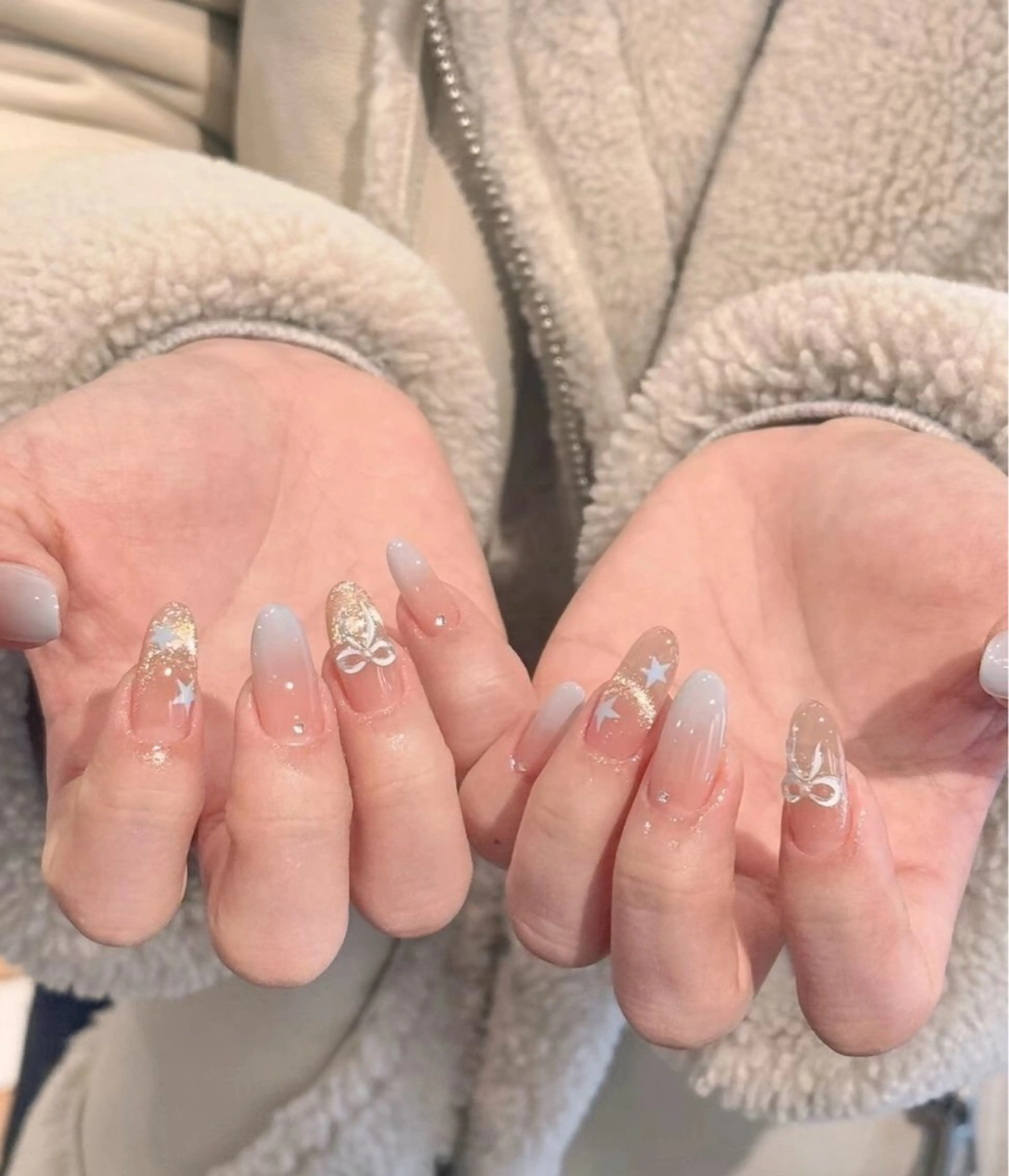 💕「ハット」持ち込みデザイン10本アー卜+パーツ放題の写真