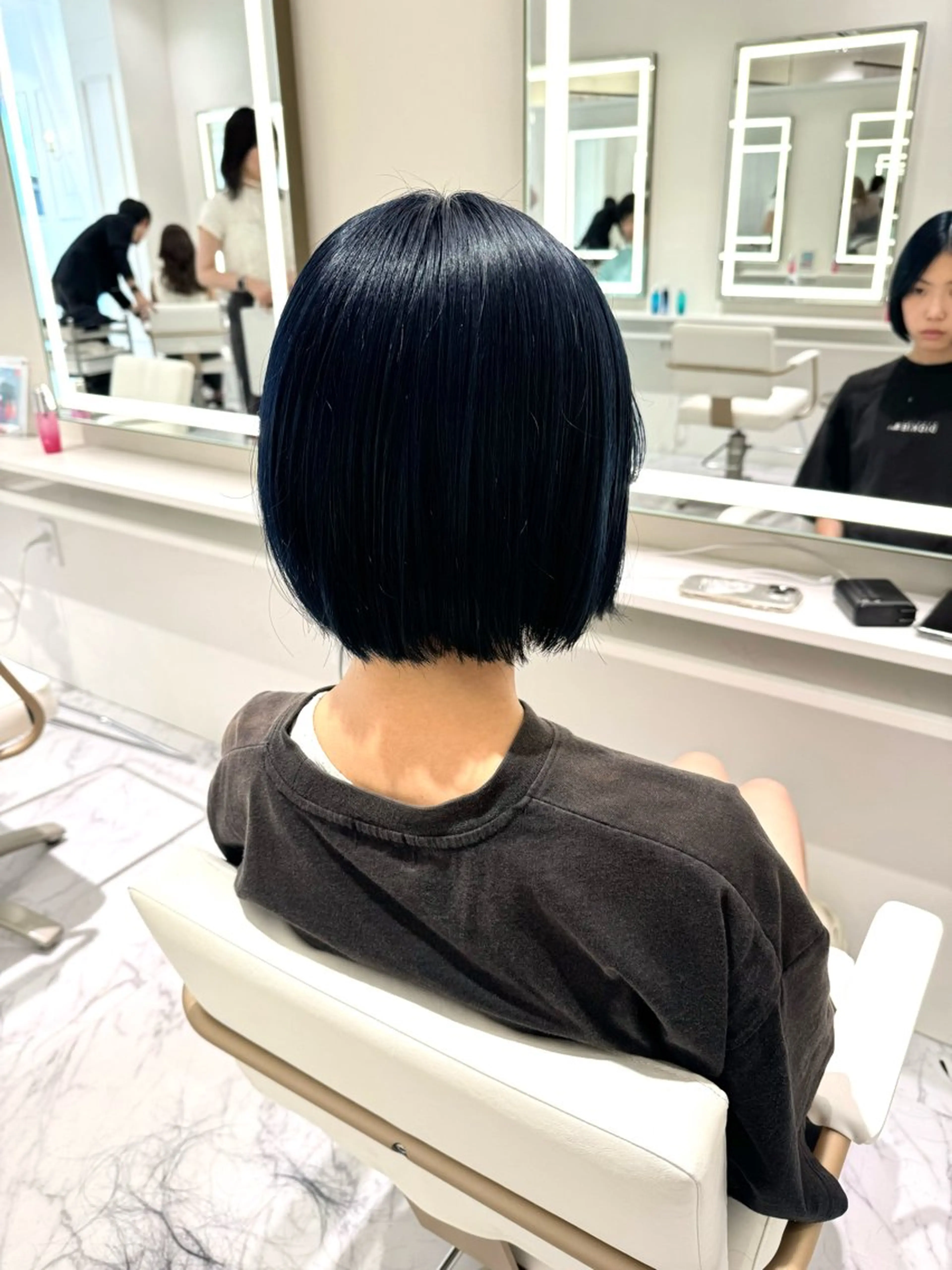 ミディアム カラー ヘアカラー ParveMix🍀 藤原愛未のヘアスタイル