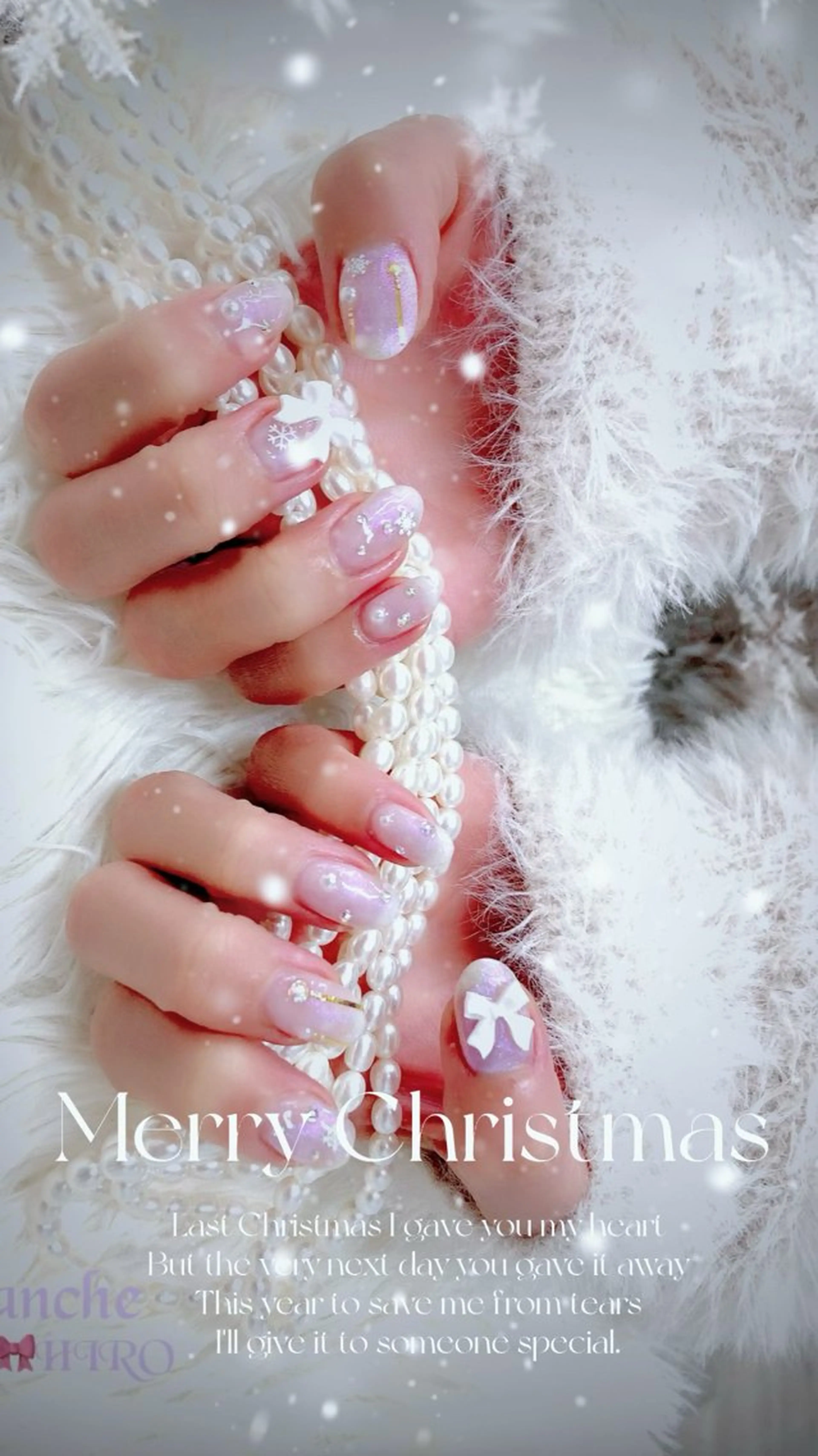 ネイル 冬ネイル クリスマス ハンドネイル Lianネイル 寛子Lianのネイルデザイン