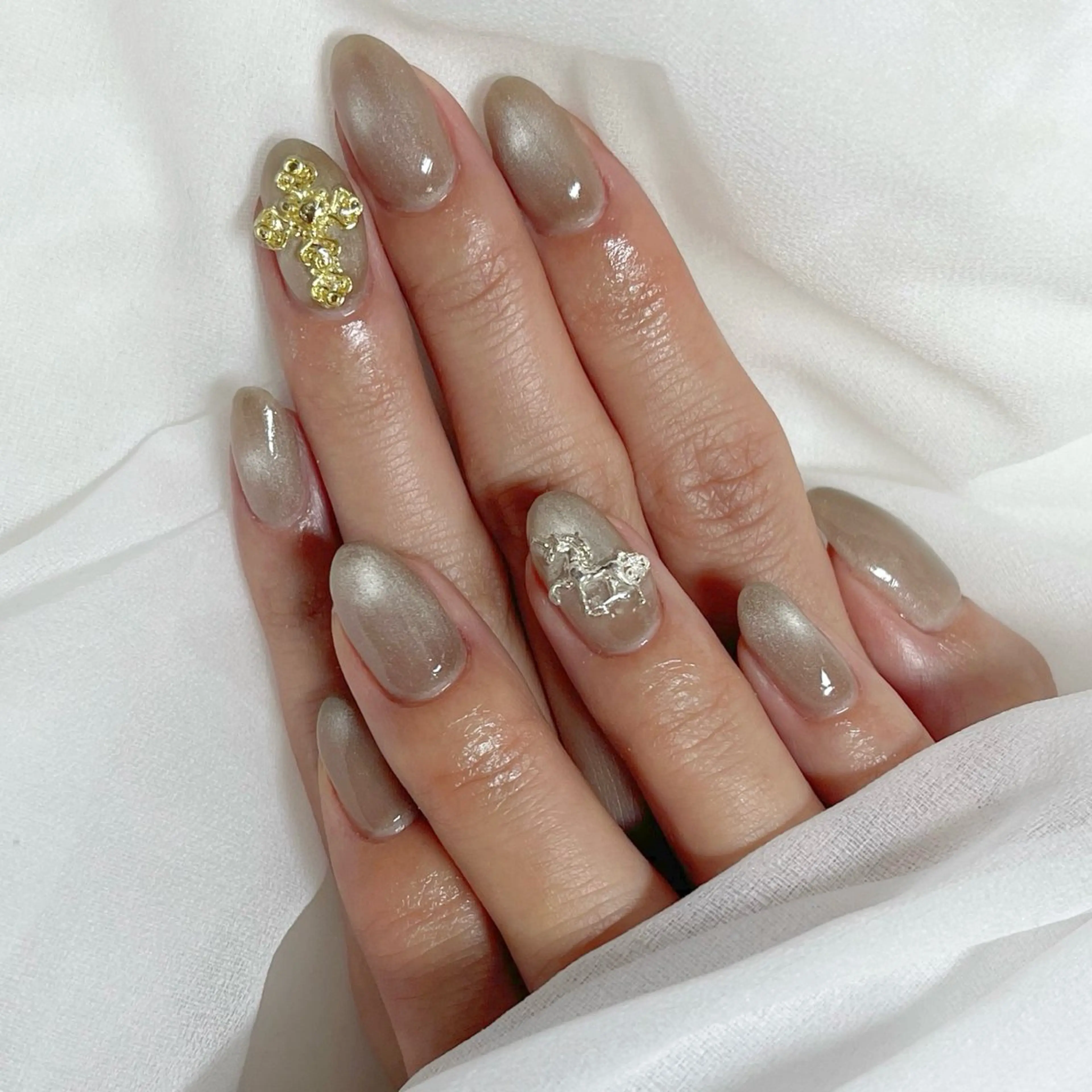 💜マグネットネイル💅 オフ込み💜の写真