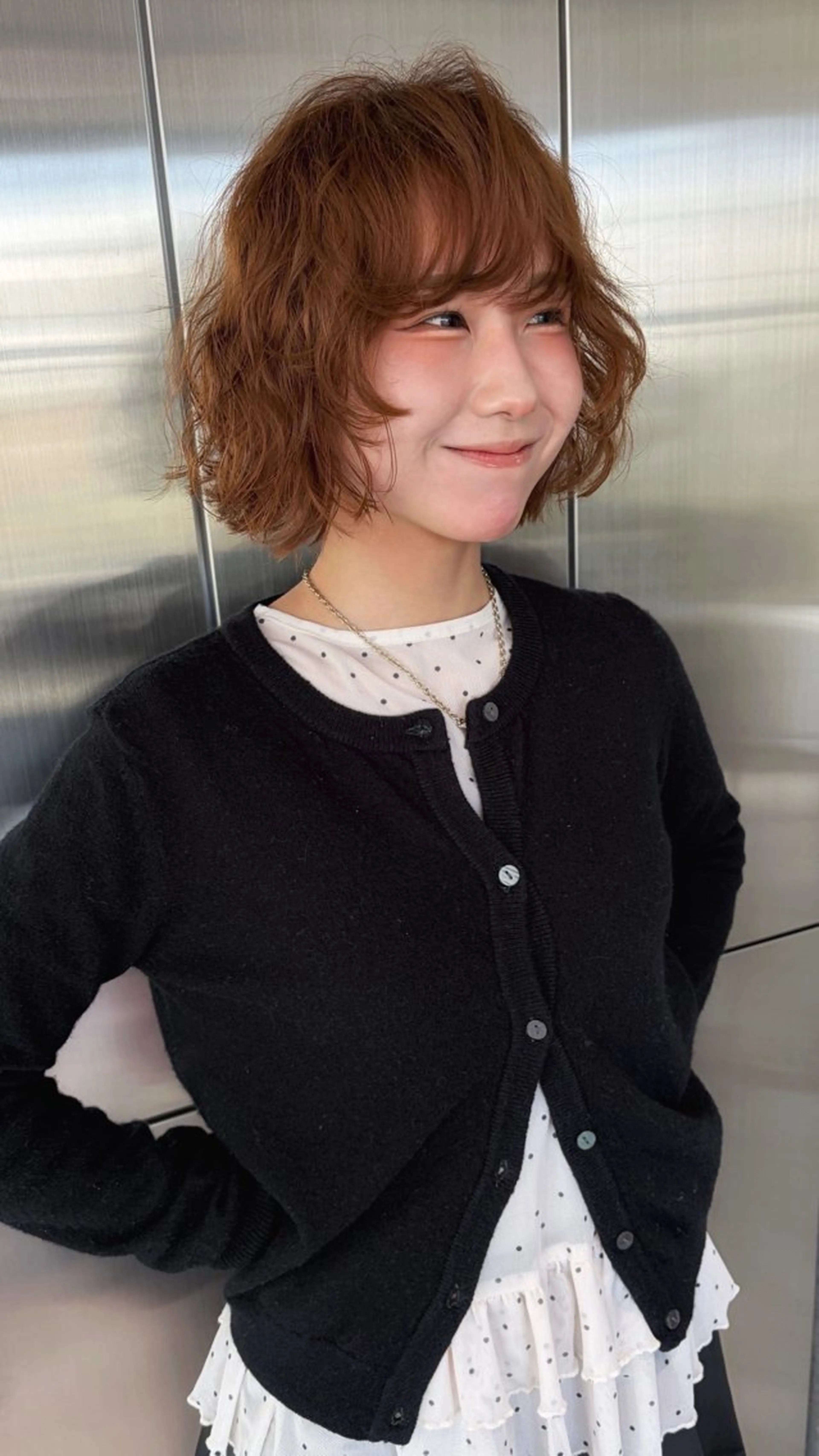 ショート パーマ ボブ/透明感カラー Fukaのヘアスタイル