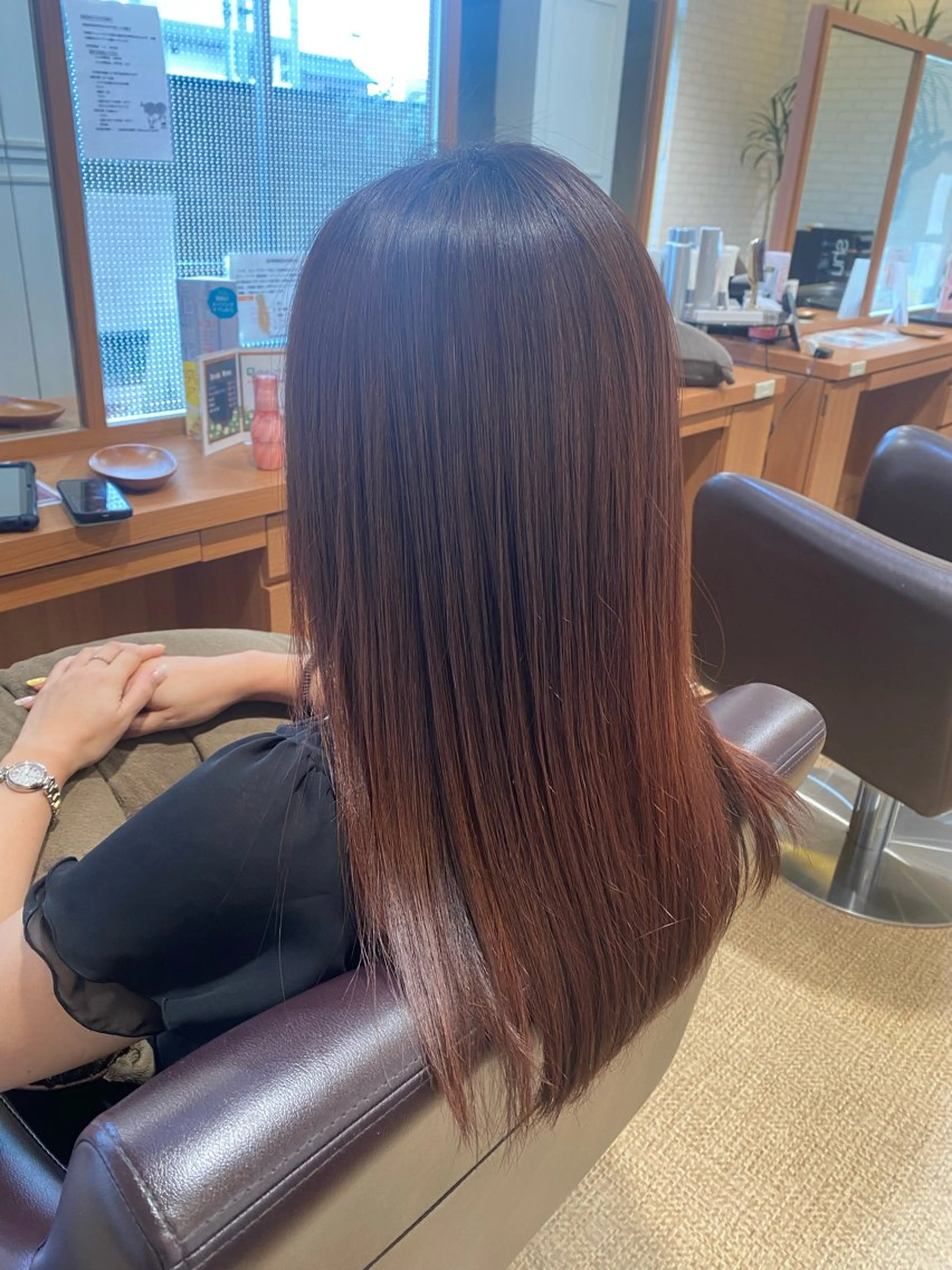 ロング カラー トリートメント 🍏平山 七菜🏠のヘアスタイル