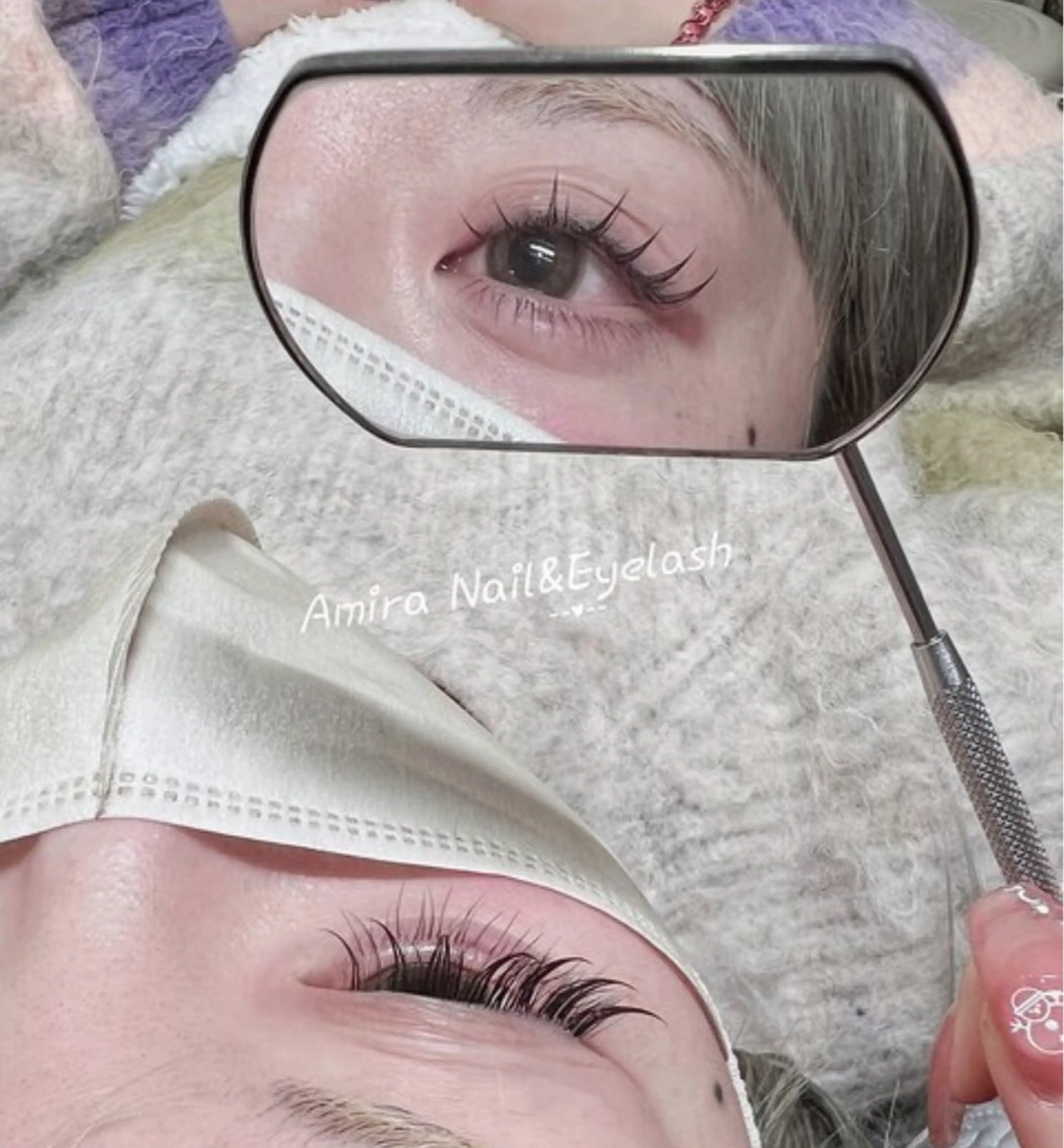 ブラウンワンホンマツエク&コーティング付き ¥7580の写真