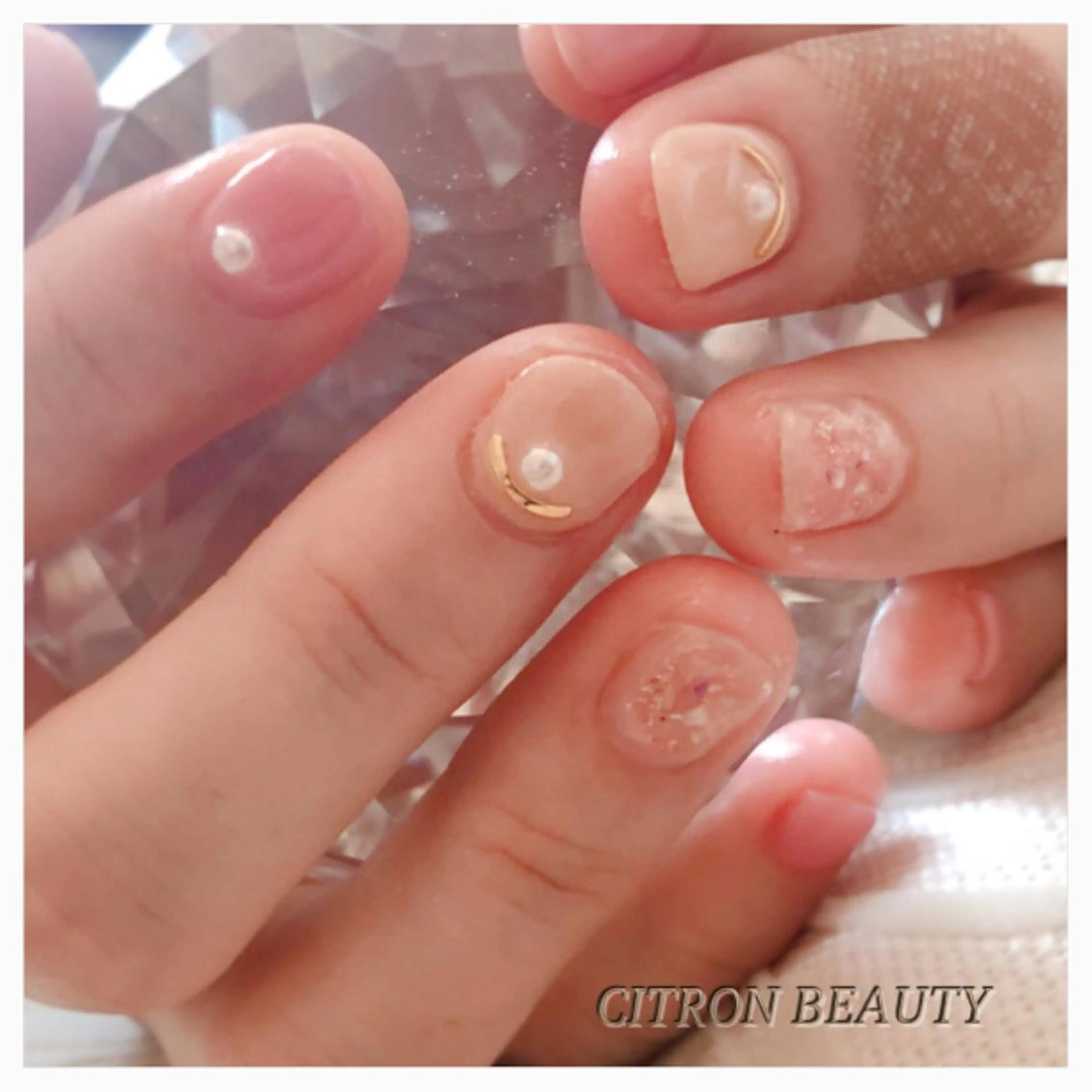 ネイル キラキラネイル CITRON NAIL💅練習生のネイルデザイン