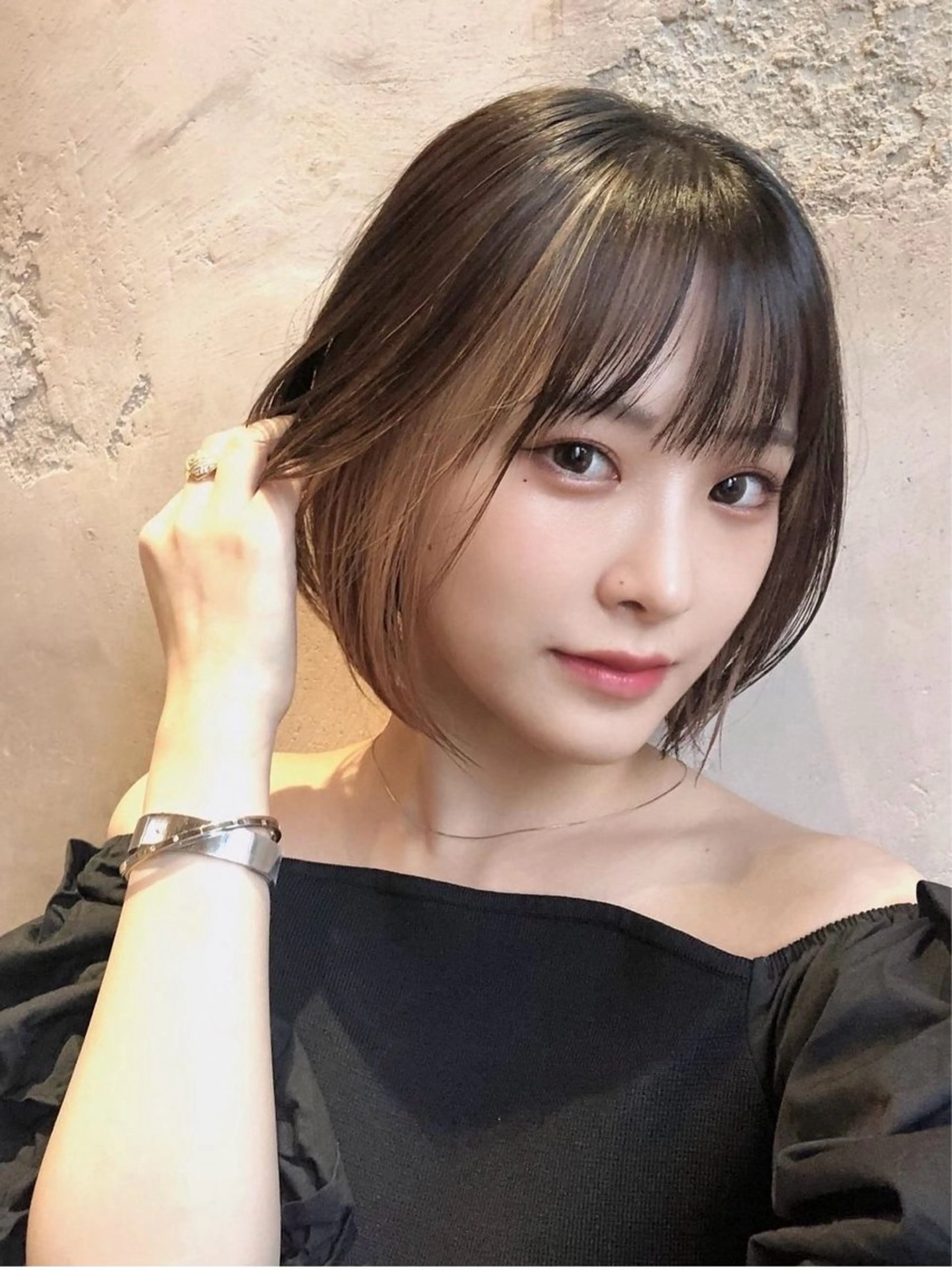 カラー ヘアカラー トリートメント 山田勇真 ボブ/縮毛矯正/金山のヘアスタイル