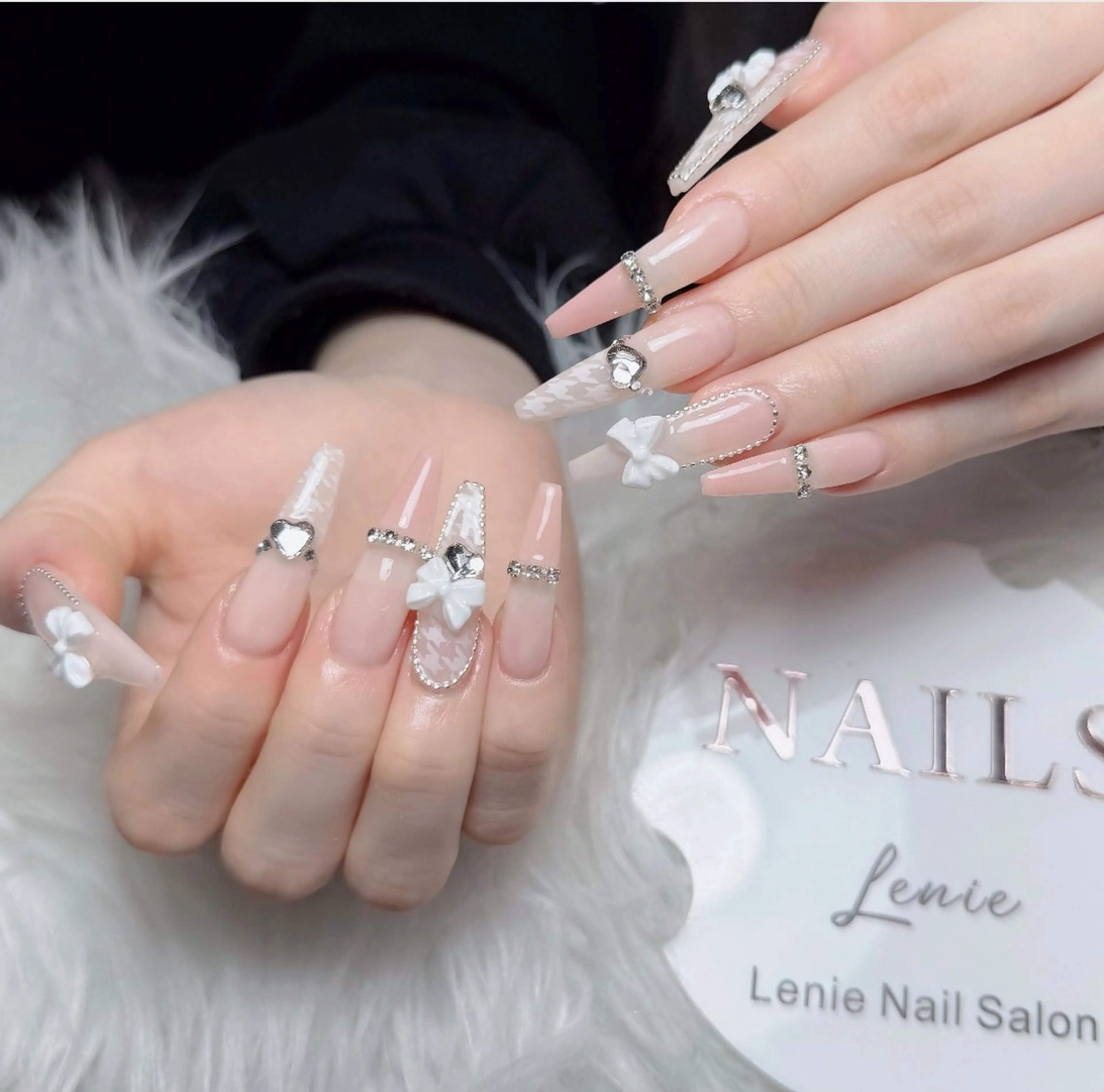 ネイル アートネイル 韓国ネイル 持ち込み ワンホンネイル ハンドネイル Lenie Nail Salonのネイルデザイン