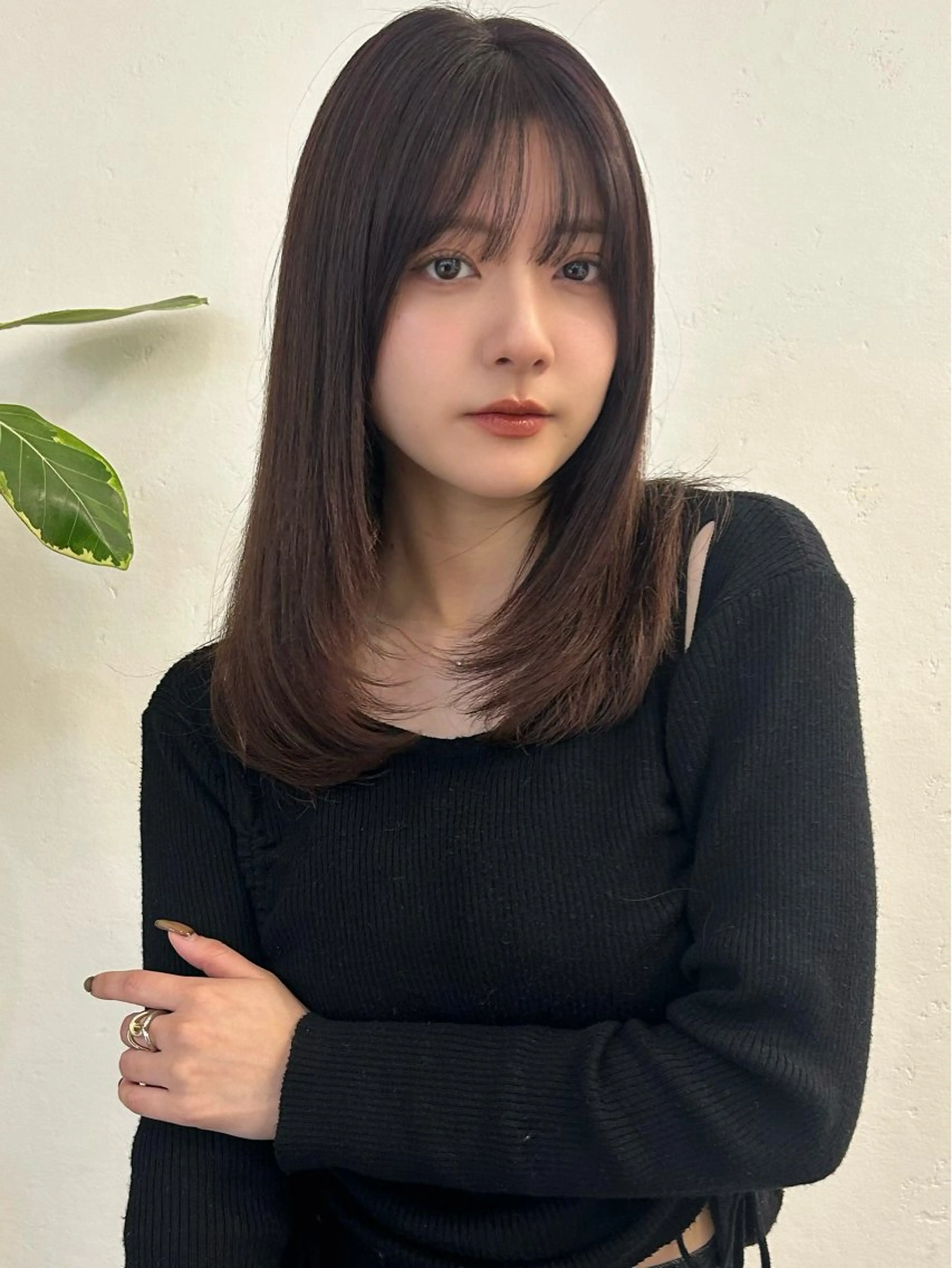 ミディアム カット ヘアカラー 銀座店長🌟 片山雄太のヘアスタイル