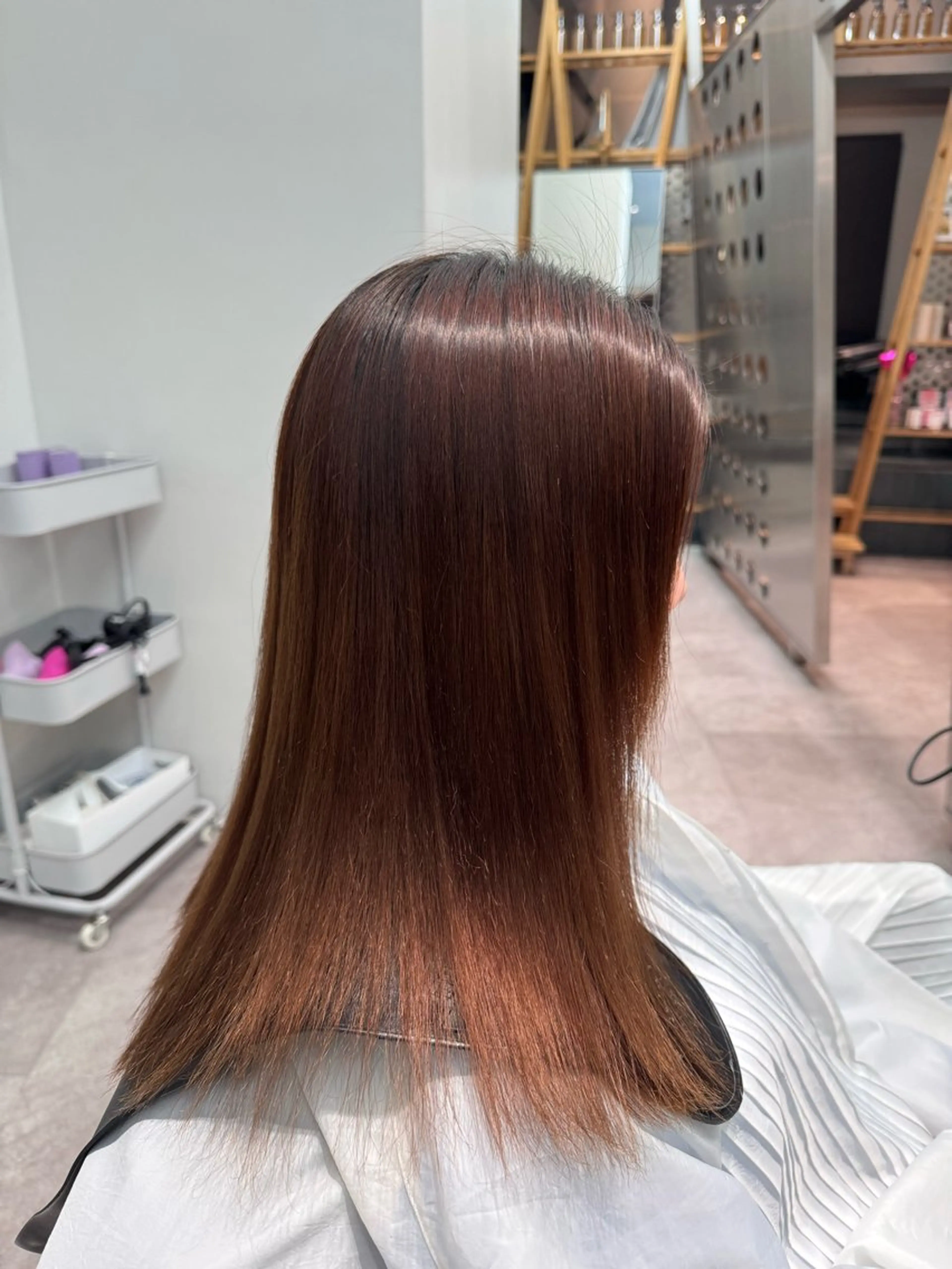 セミロング パーマ 北村 岳久翔のヘアスタイル