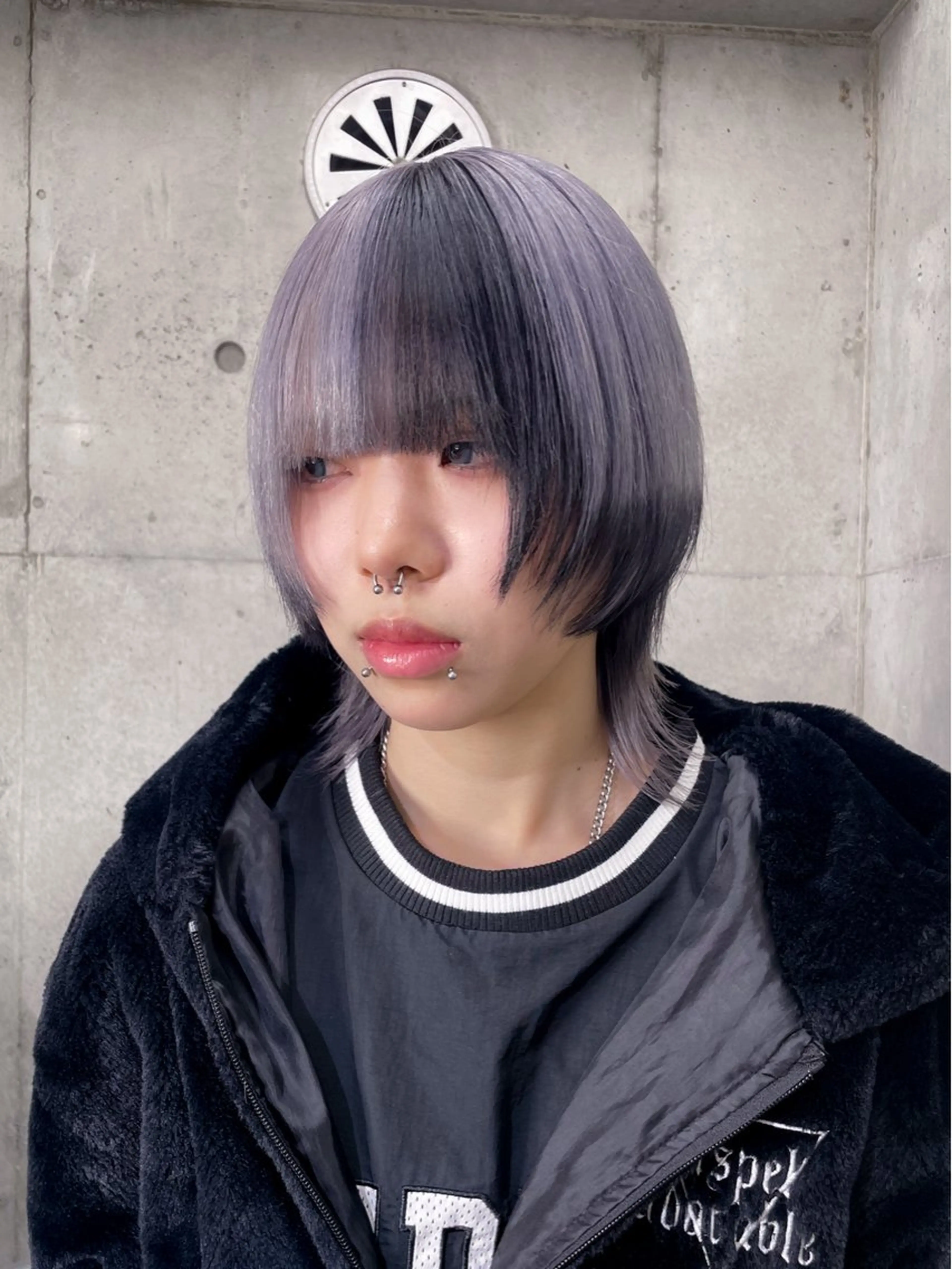 ミディアム ヘアカラー ハイトーン/ブリーチ /ウルフ⛓️MAKIのヘアスタイル