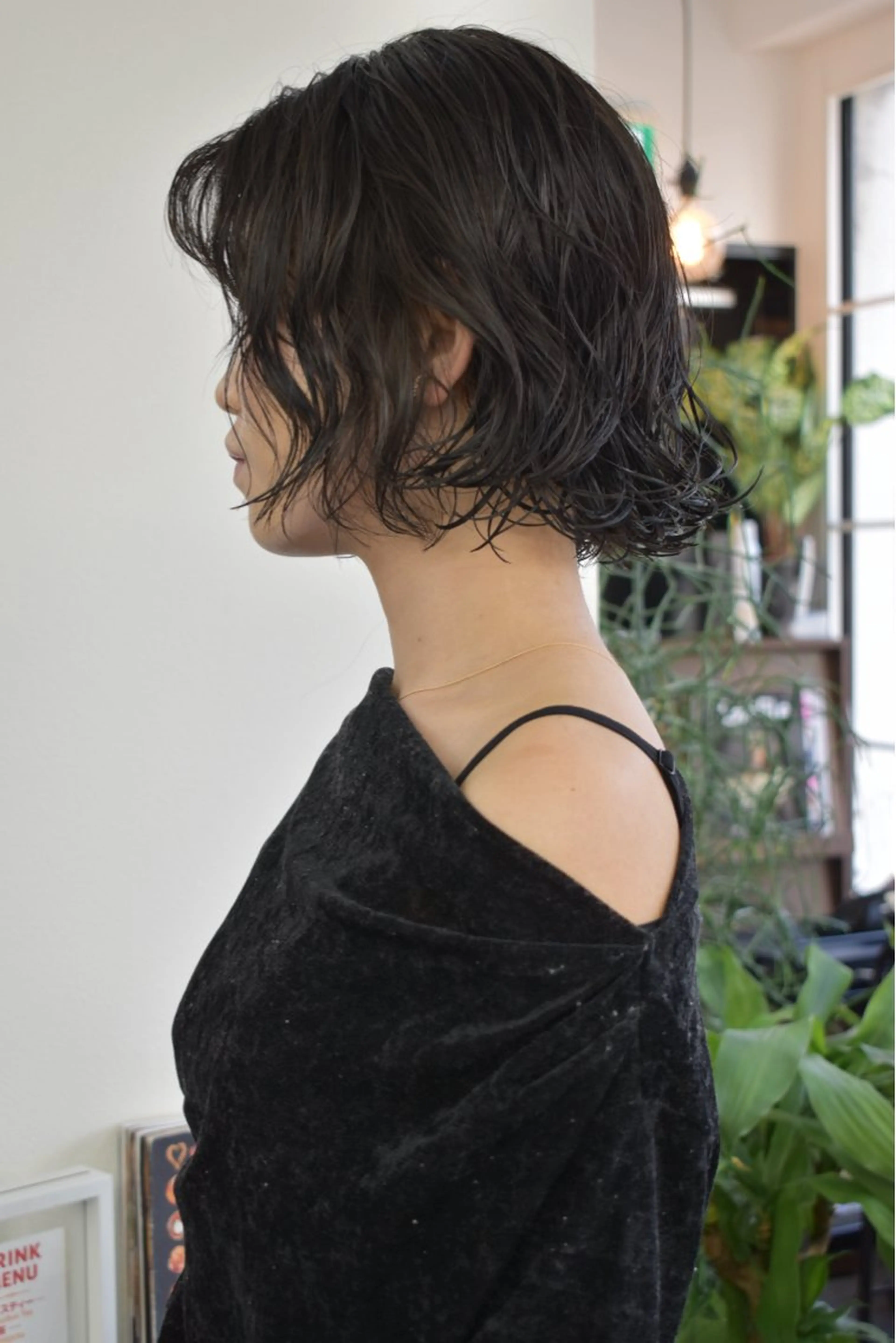 ミディアム パーマ カット パーマ トリートメント レイヤーボブ/ 艶カラー/サナ🌼のヘアスタイル