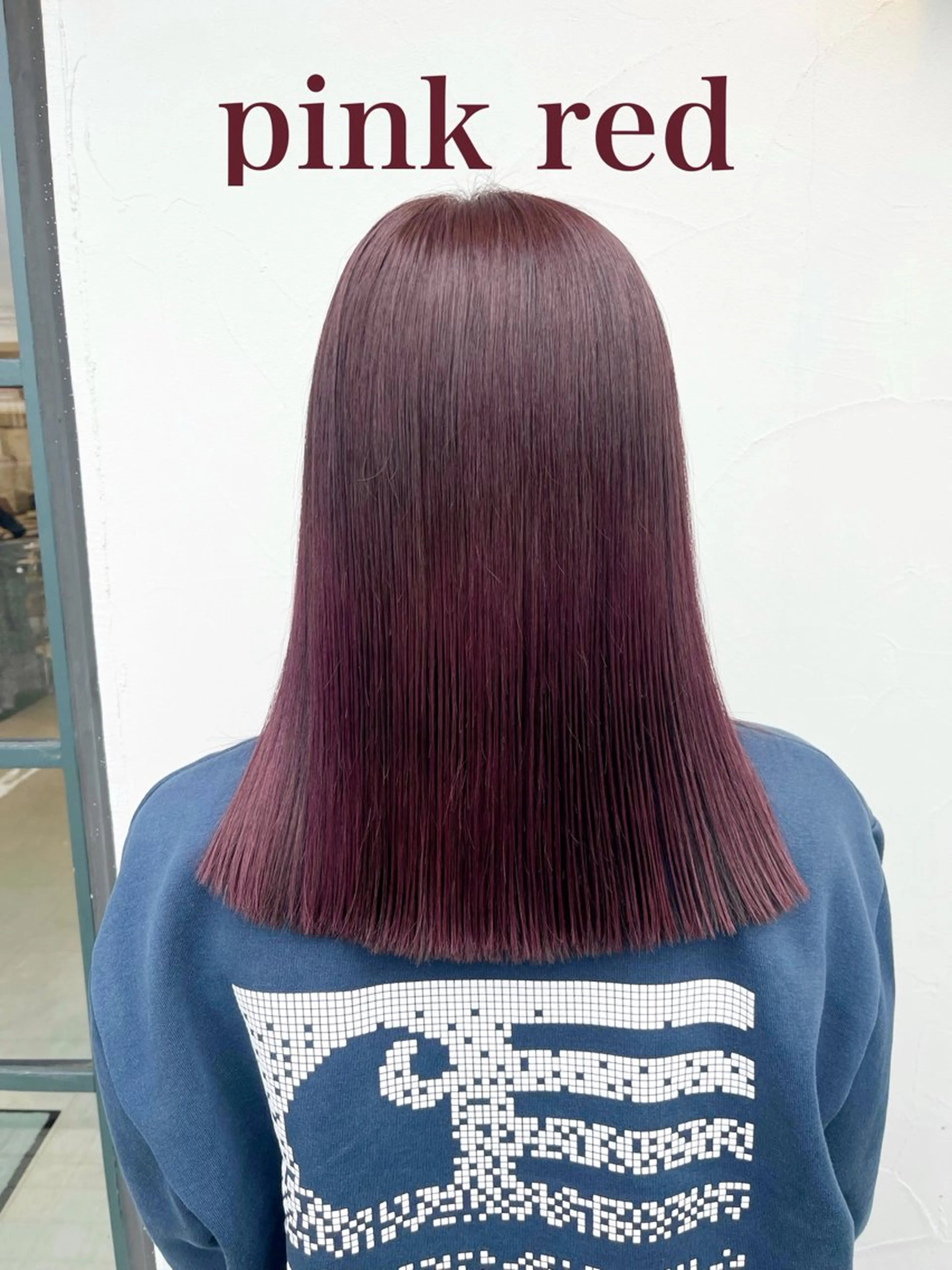 ミディアム カラー ピンクカラー カット ヘアカラー トリートメント カラー∫カット∫ 髪質改善🤍MIKUのヘアスタイル