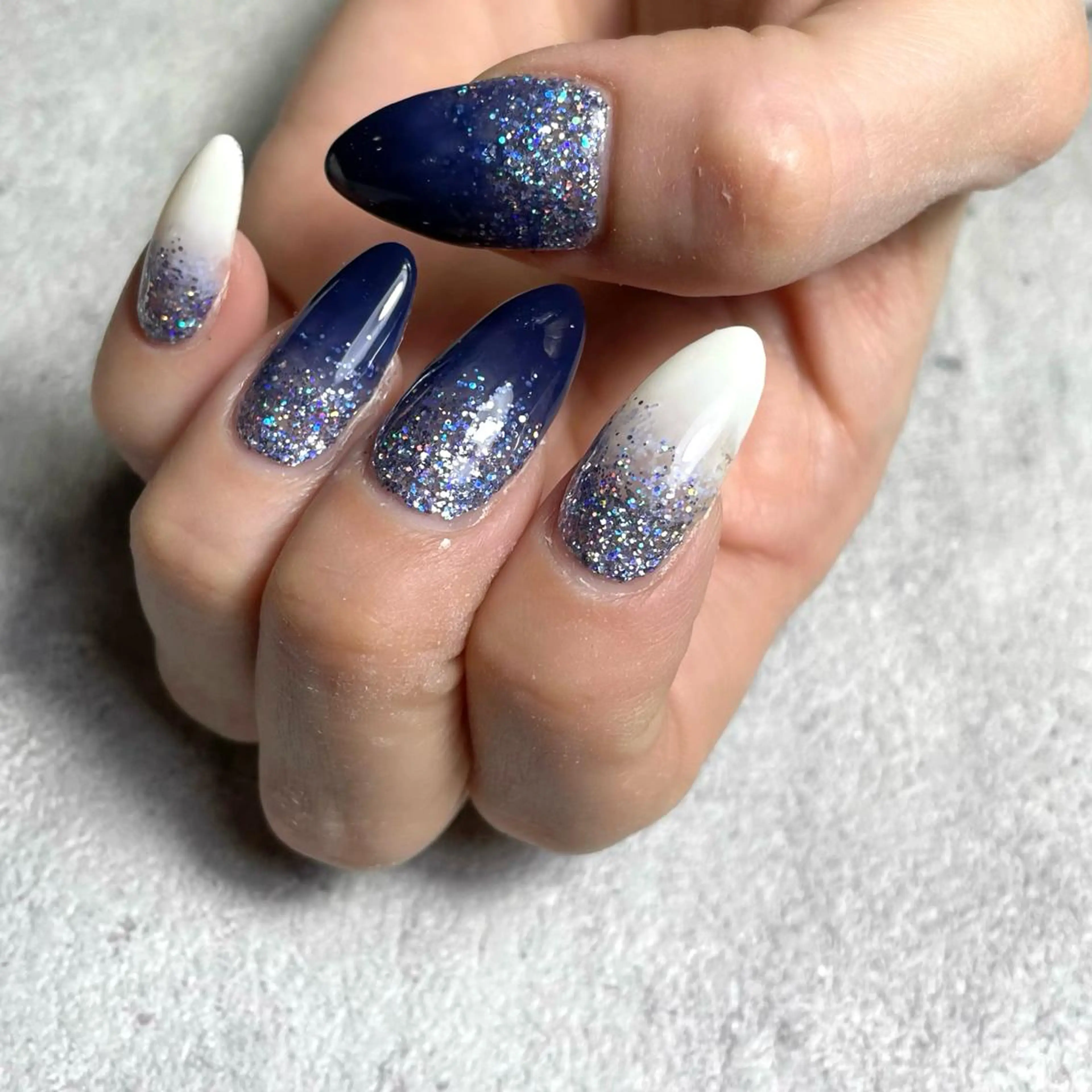 ネイル ラメ(グリッター) ハンドネイル arc nail KARINのネイルデザイン