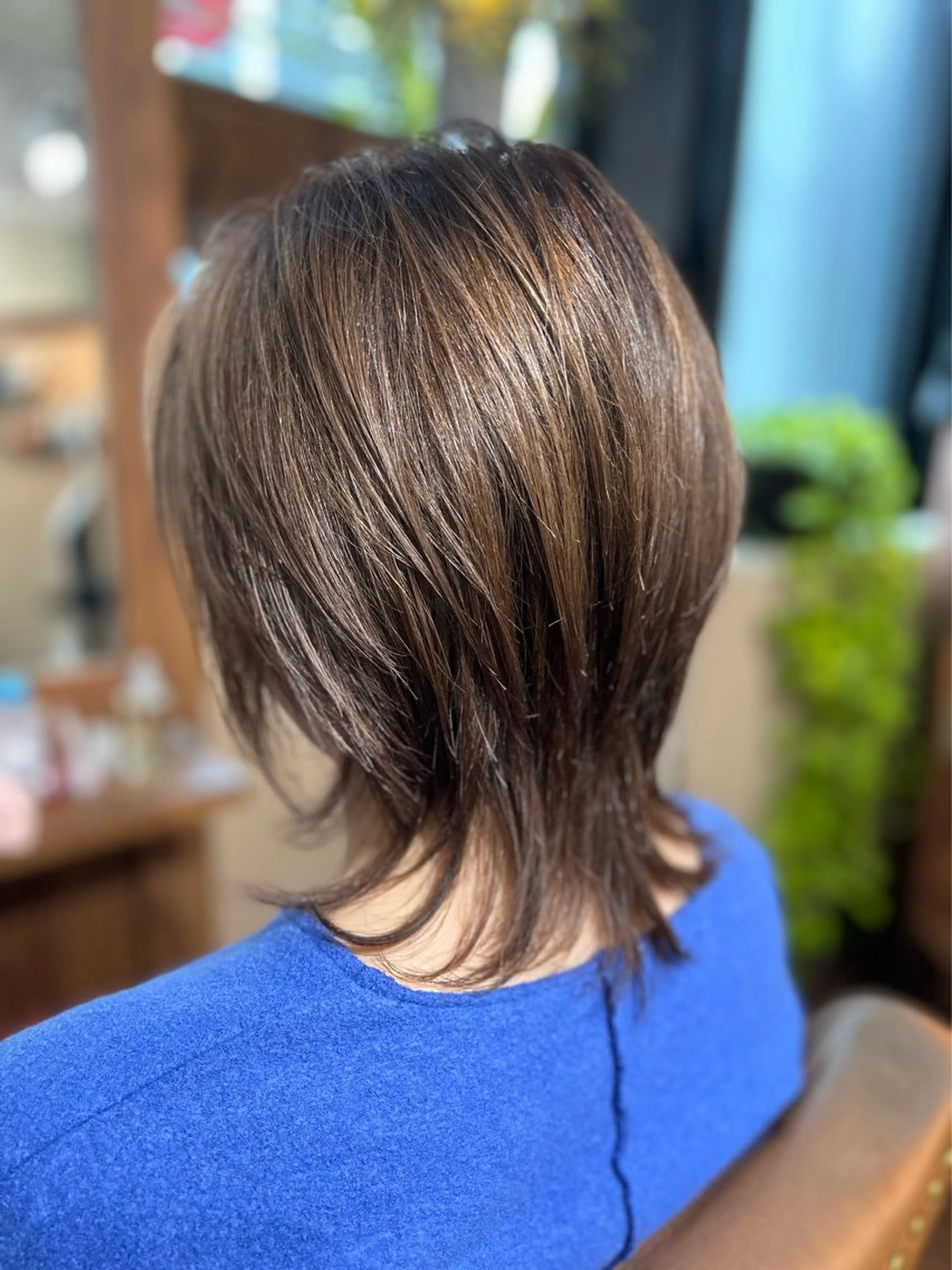 セミロング レイヤーカット ウルフカット ウルフレイヤー 艶髪/髪質改善/ レイヤー/鈴木慎一のヘアスタイル