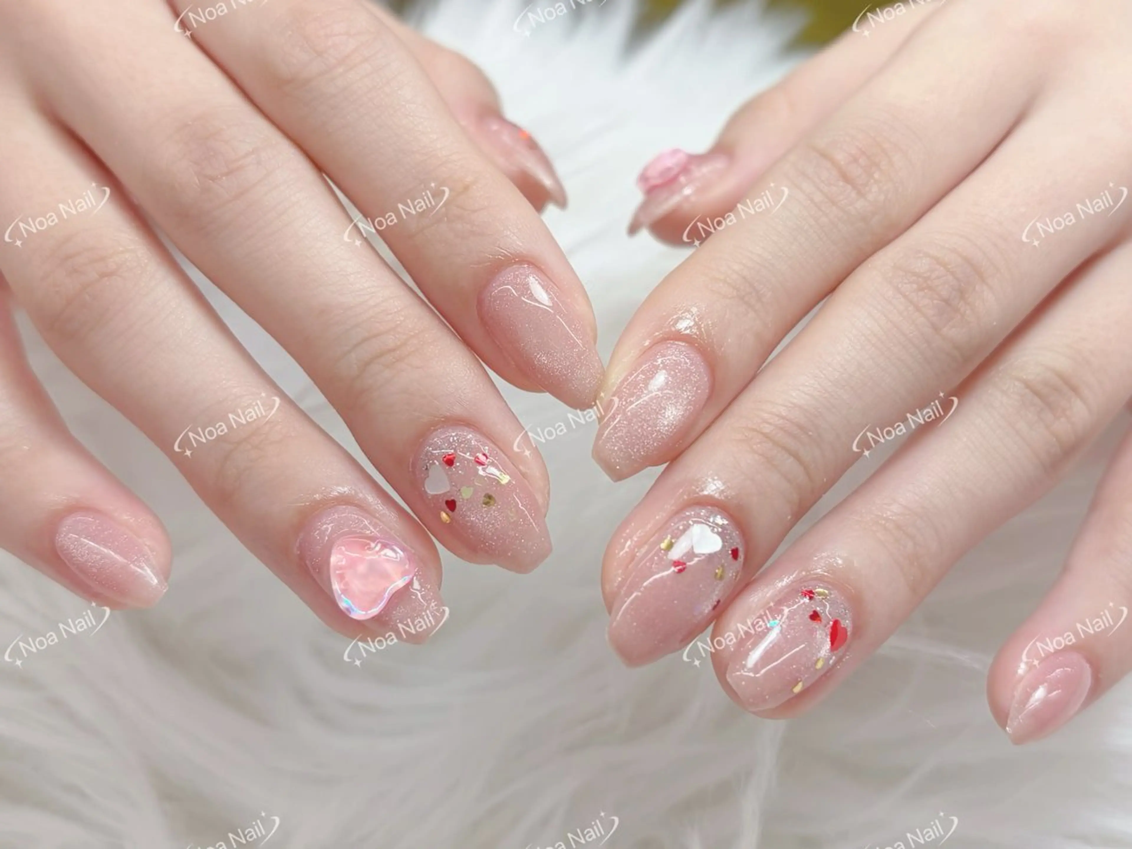 ネイル 成人式 フレンチネイル 韓国ネイル マグネットネイル 持ち込み ハンドネイル Noa Nail みつきのネイルデザイン