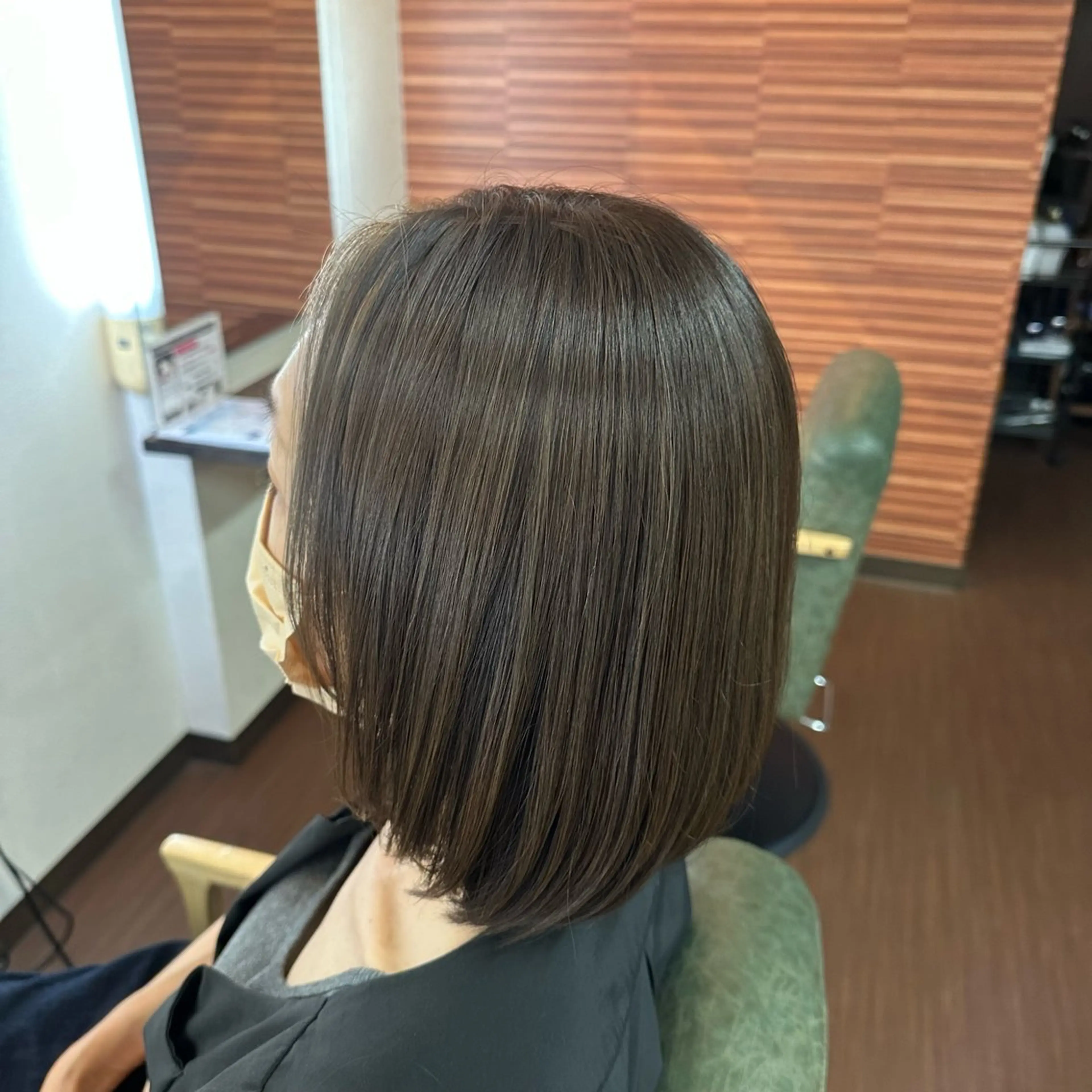 ショート カラー ミストバング  フェイスフレーミング ハイライトカラー ハイライト カット ヘアカラー トリートメント 大人女性の艶カット カラー/菊池柊真🌟のヘアスタイル