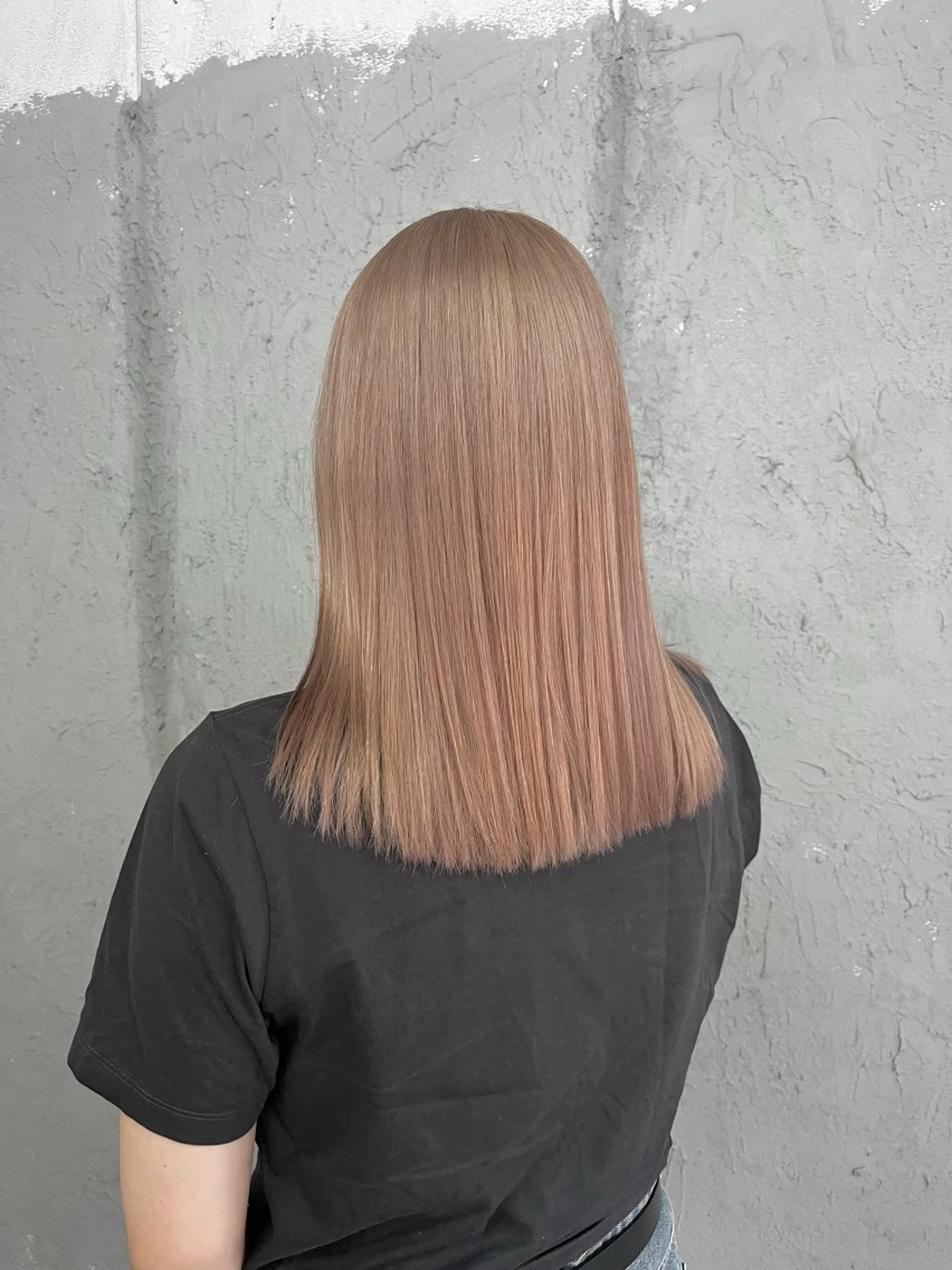 セミロング カラー ヘアカラー Mariana雛/ 西大分/ハイライトのヘアスタイル