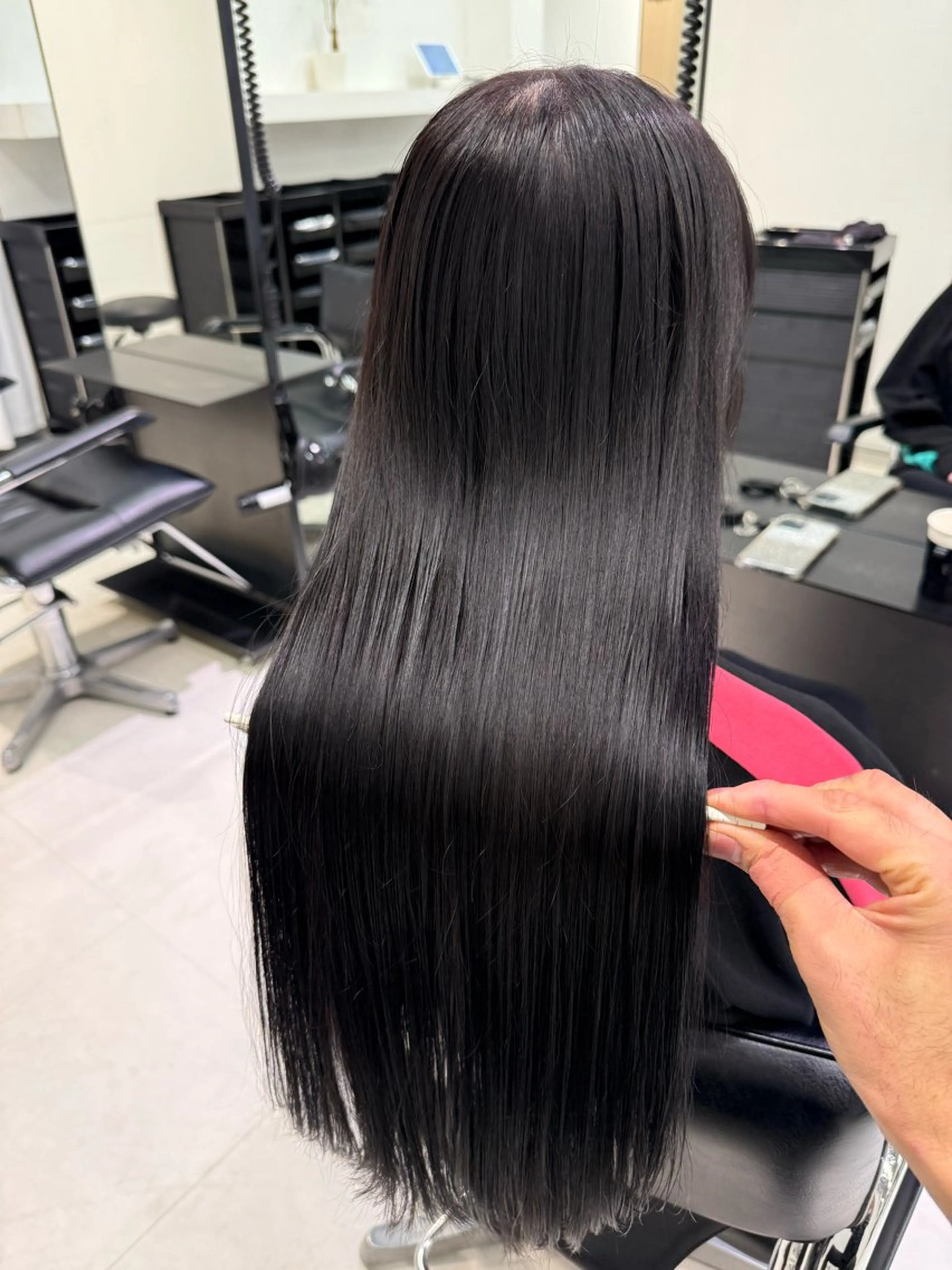 ロング カラー ヘアカラー トリートメント GO TODAY SHAIRE SALON原宿vita店舗所属・💖ブリーチなし透明 感💖ASAHIのヘアスタイル