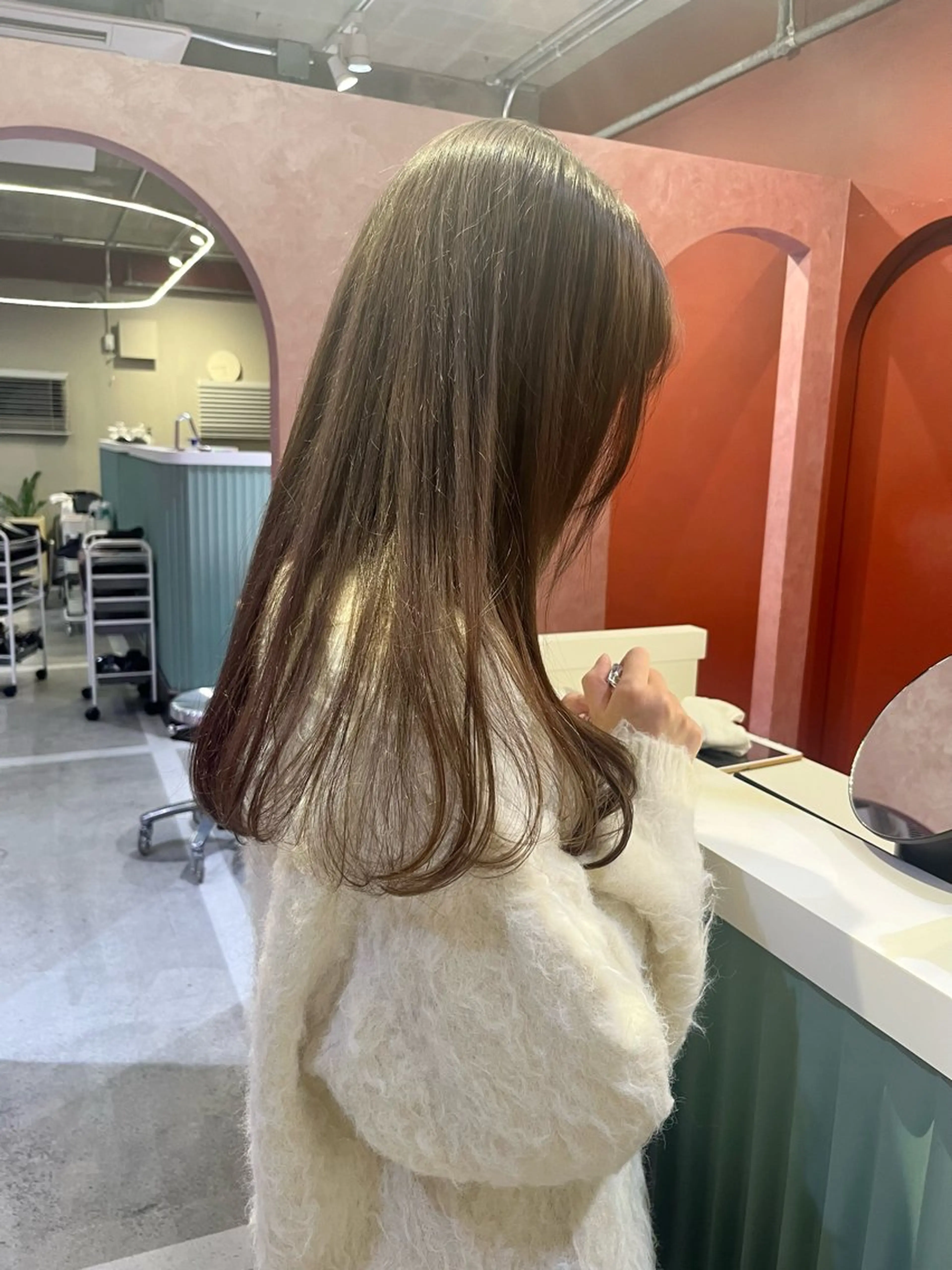 カラー レイヤーカット🍏 パーマ/ののかのヘアスタイル