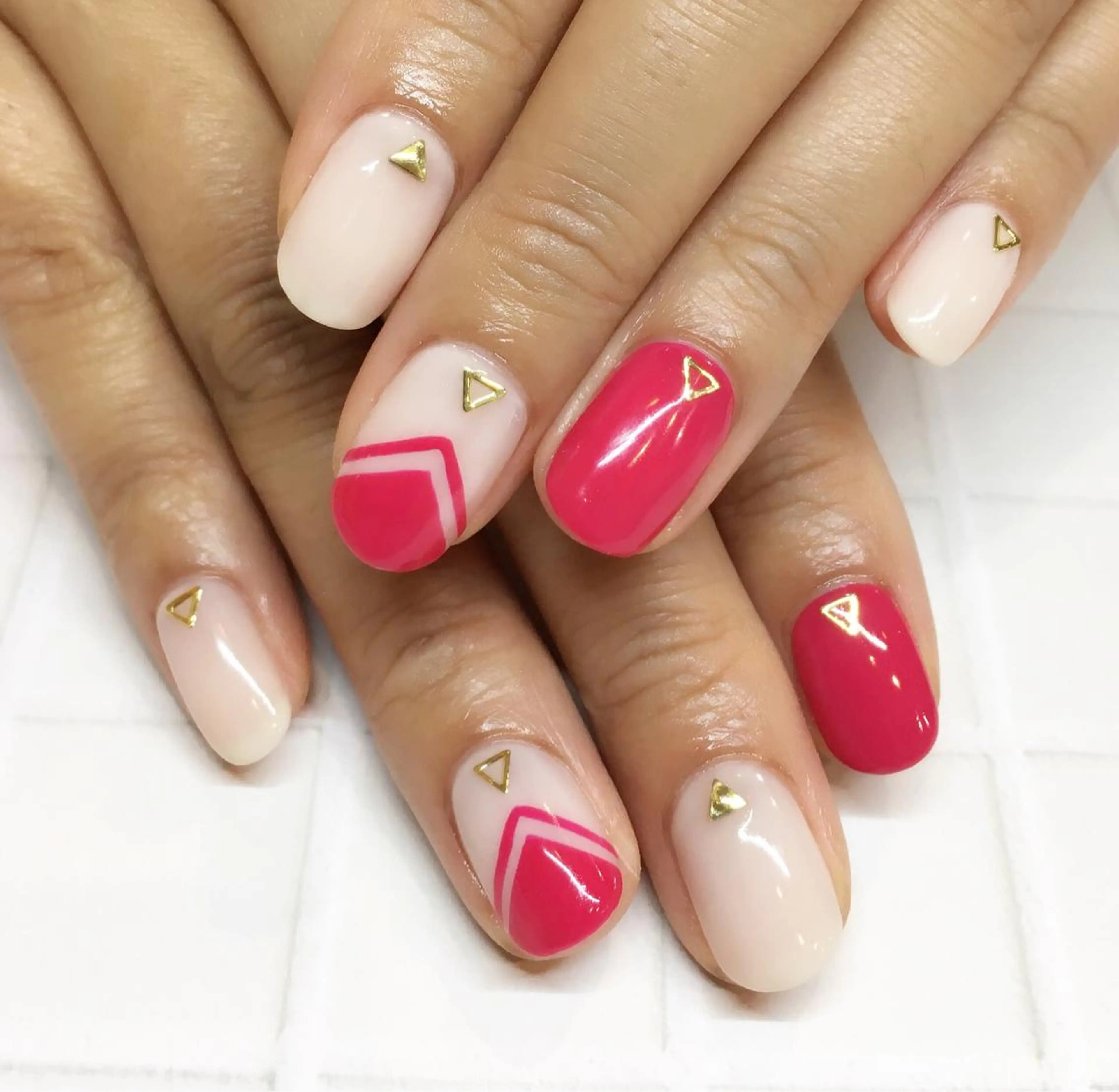 ネイル アートネイル カジュアル ジェルネイル ショートネイル nail salon Soeurのネイルデザイン