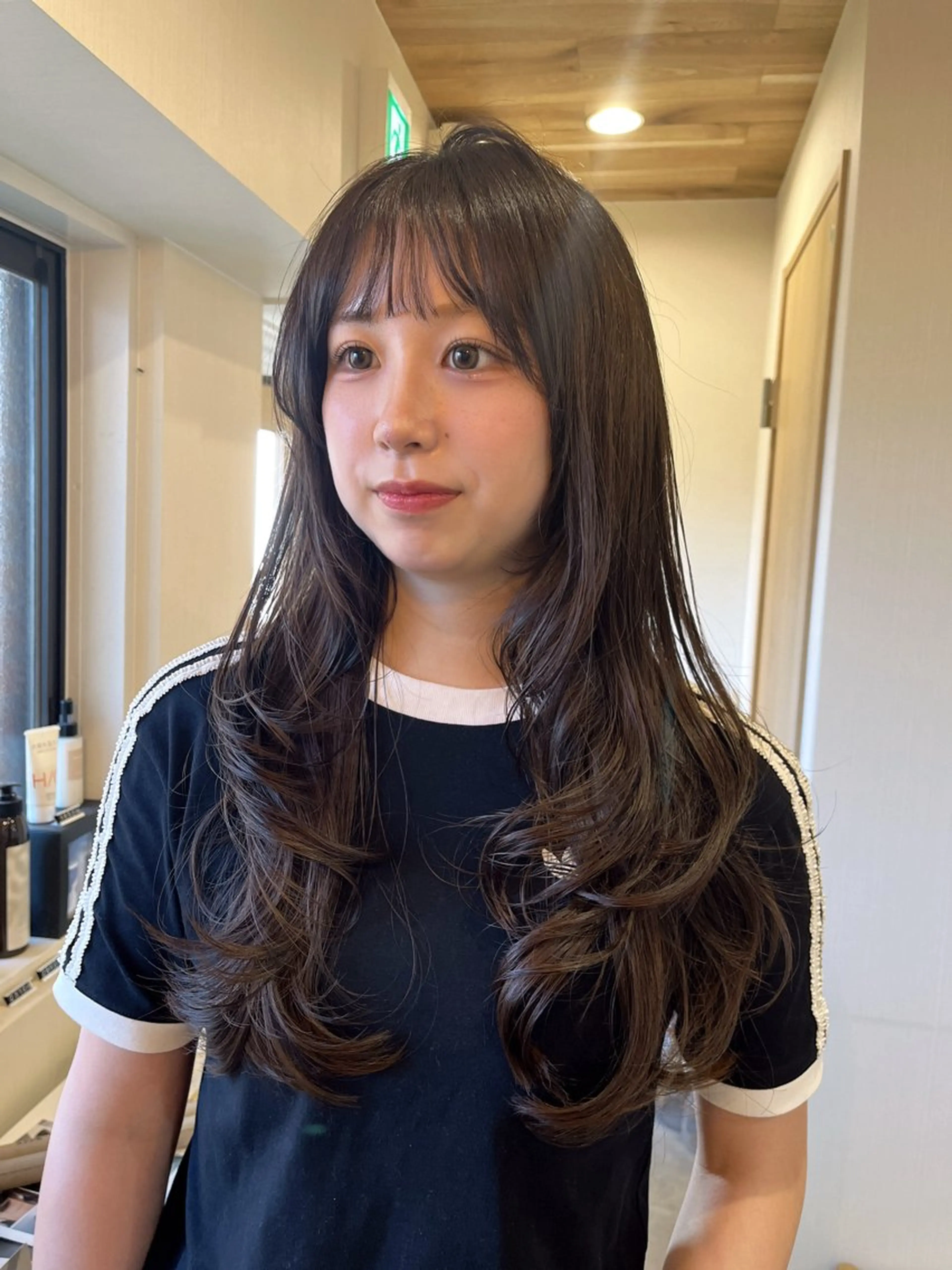 ロング カラー 下石怜子/レイヤー/ 透明感カラーのヘアスタイル