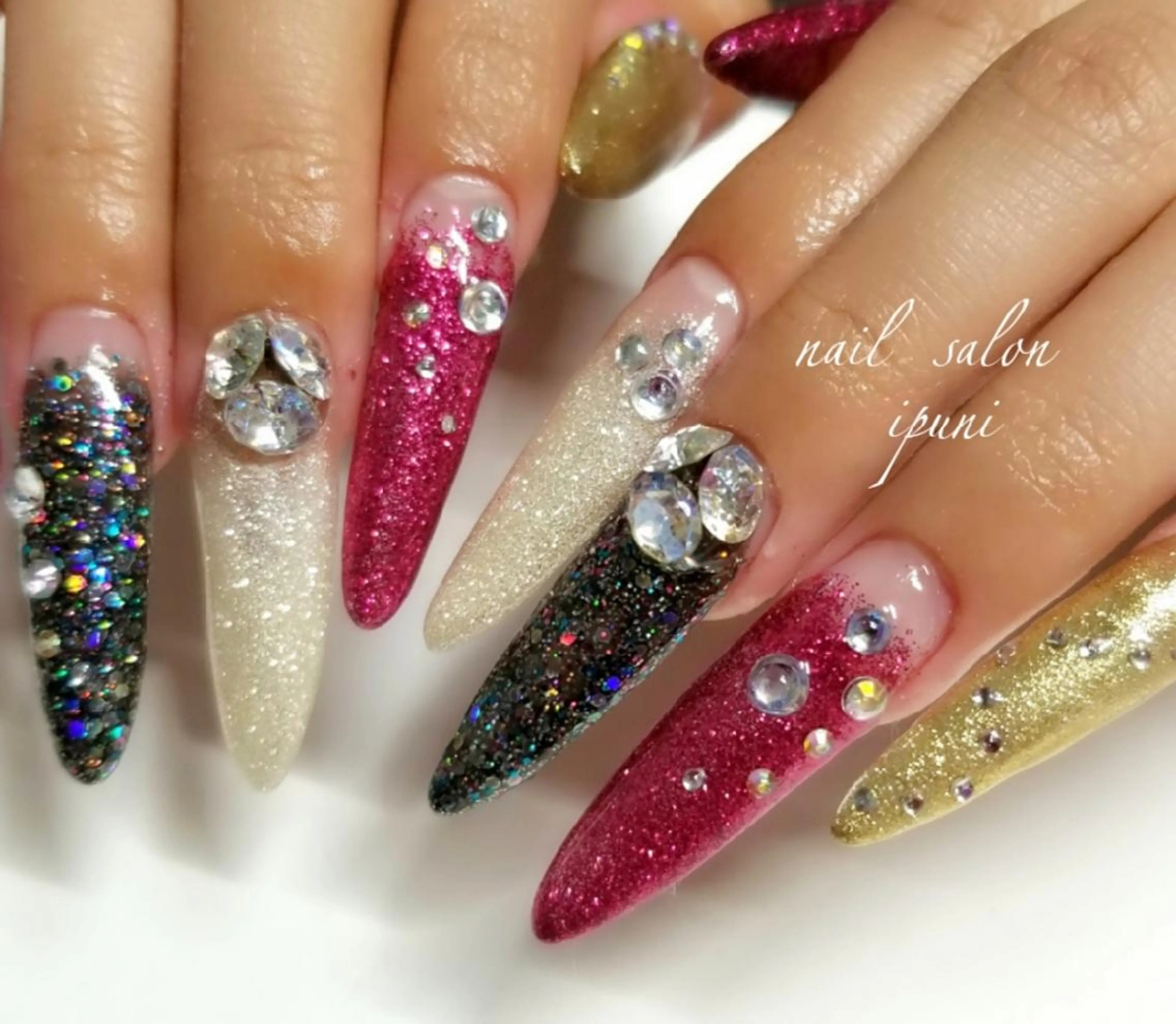 ネイル スカルプネイル nail salon ipuniのネイルデザイン
