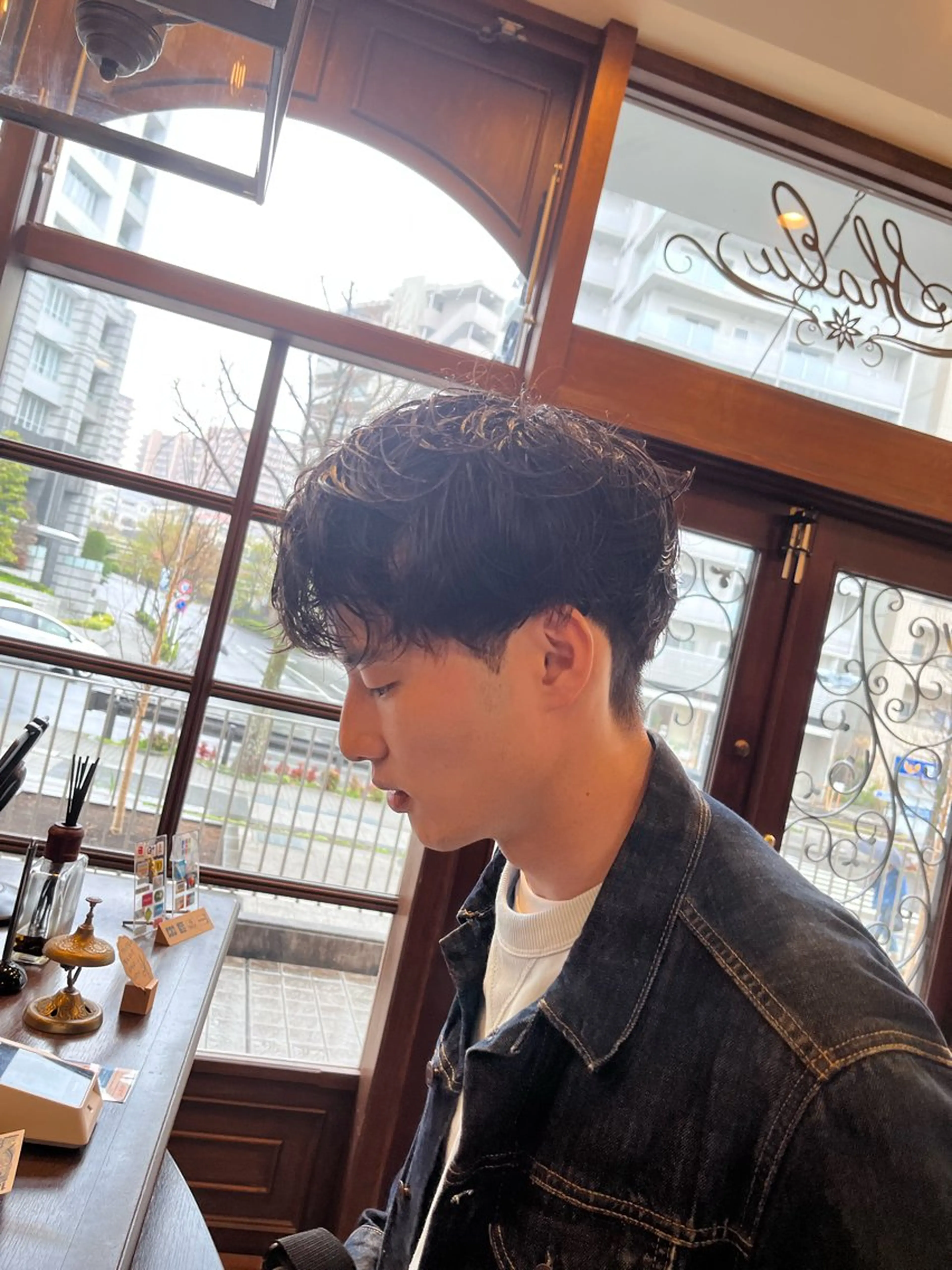 パーマ カット パーマ 縮毛矯正／艶カラー アオキタイキのヘアスタイル