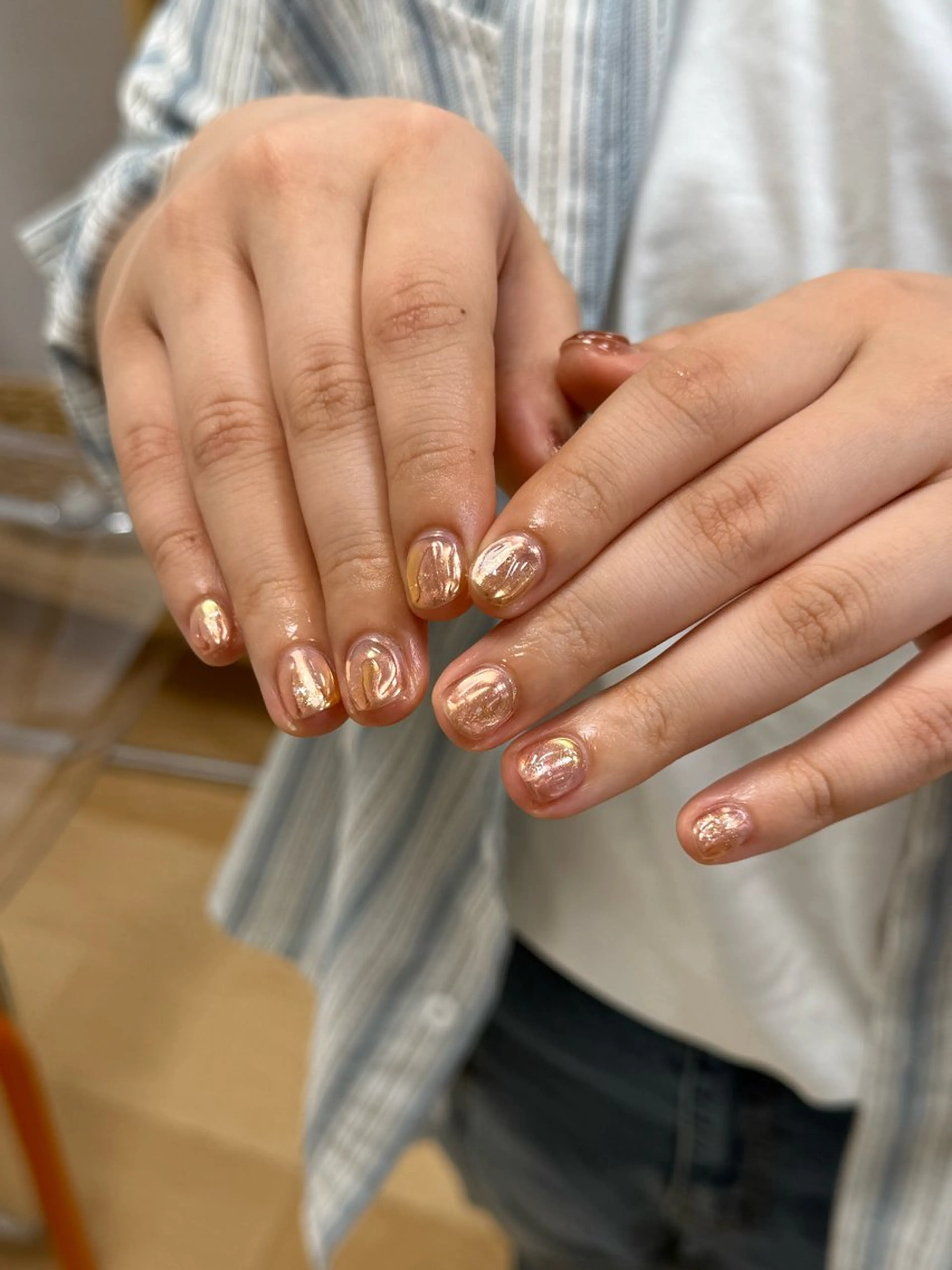 ネイル シンプルネイル Lilia nana🕊️🤍のネイルデザイン