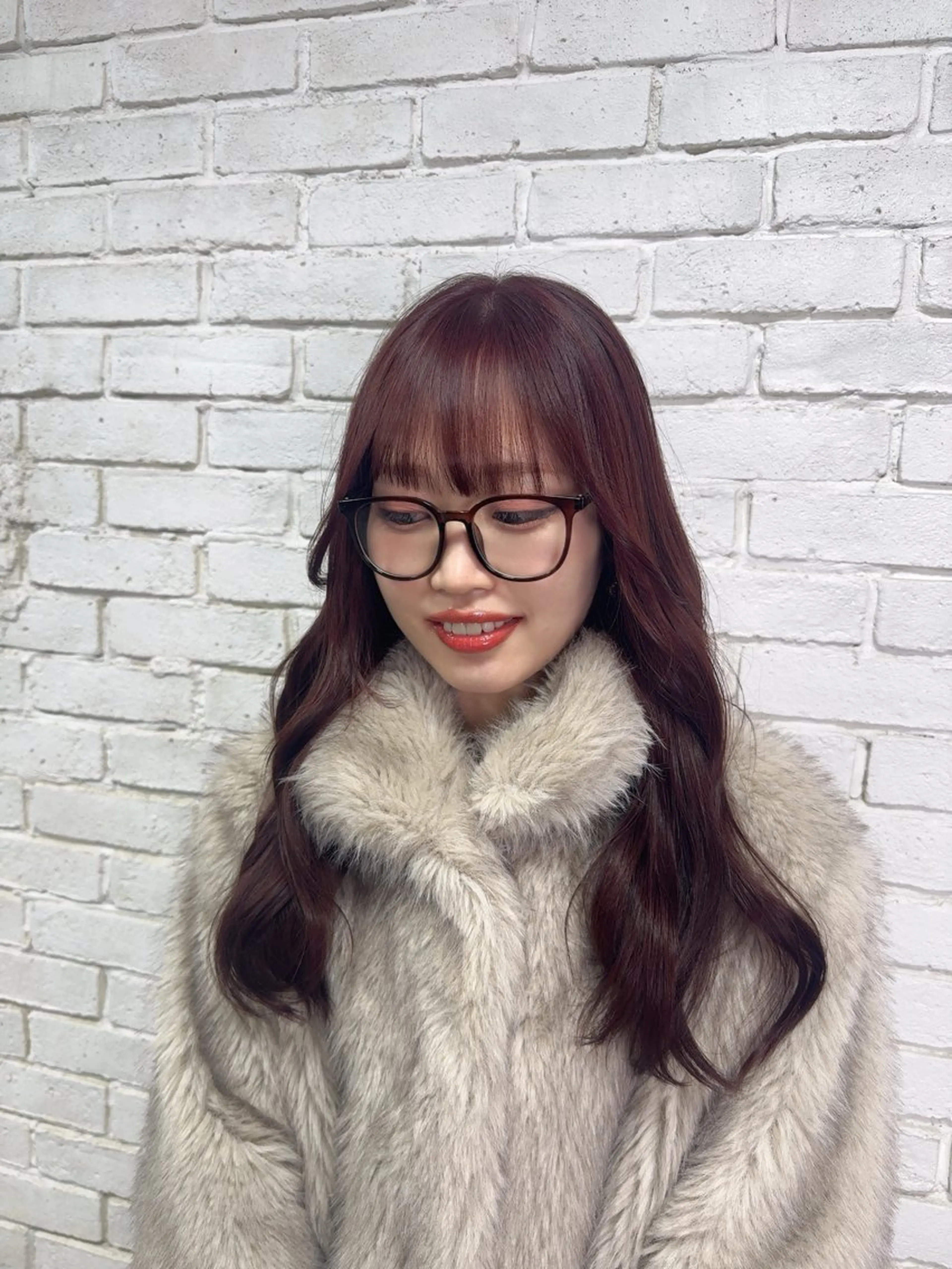 セミロング ヘアカラー 🌶F-CODE RINA🌶のヘアスタイル