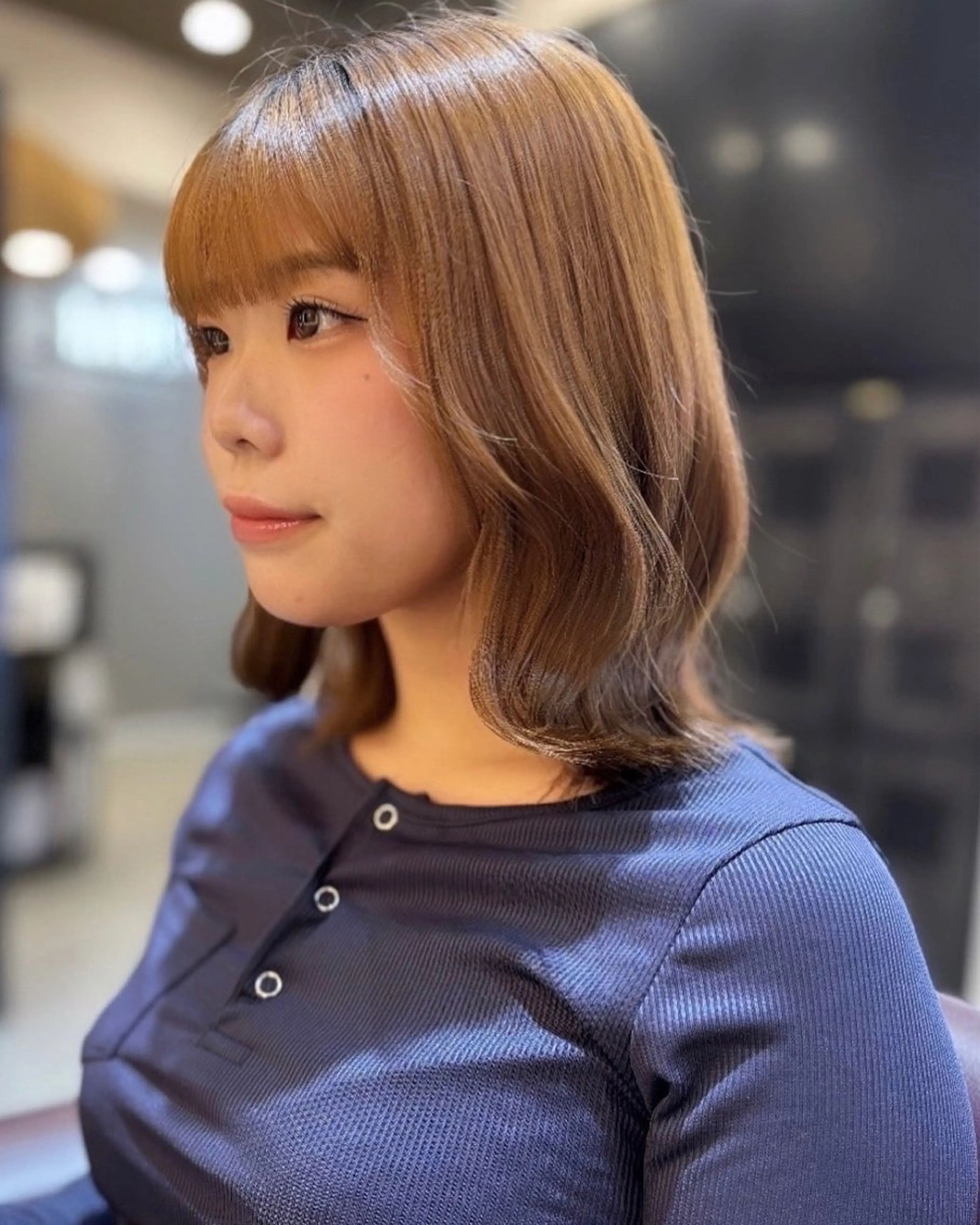 ミディアム 札幌美容室♡西塔 瑠音🎀のヘアスタイル