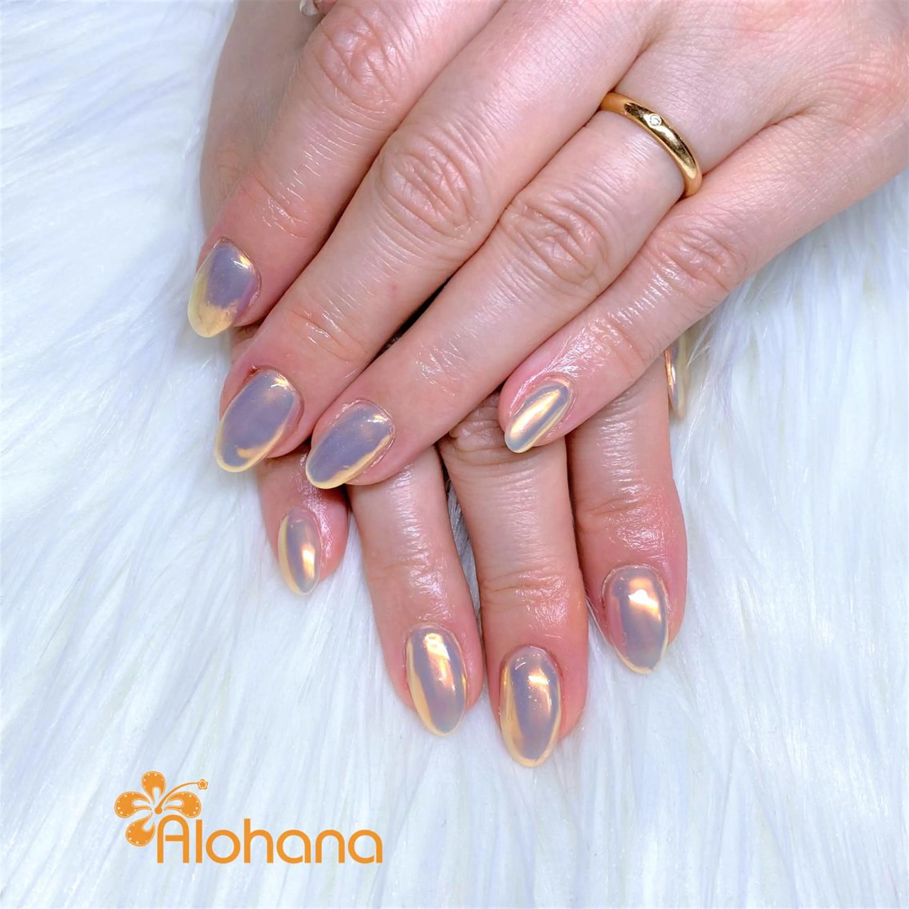 ネイル オーロラネイル Alohana Minaのネイルデザイン