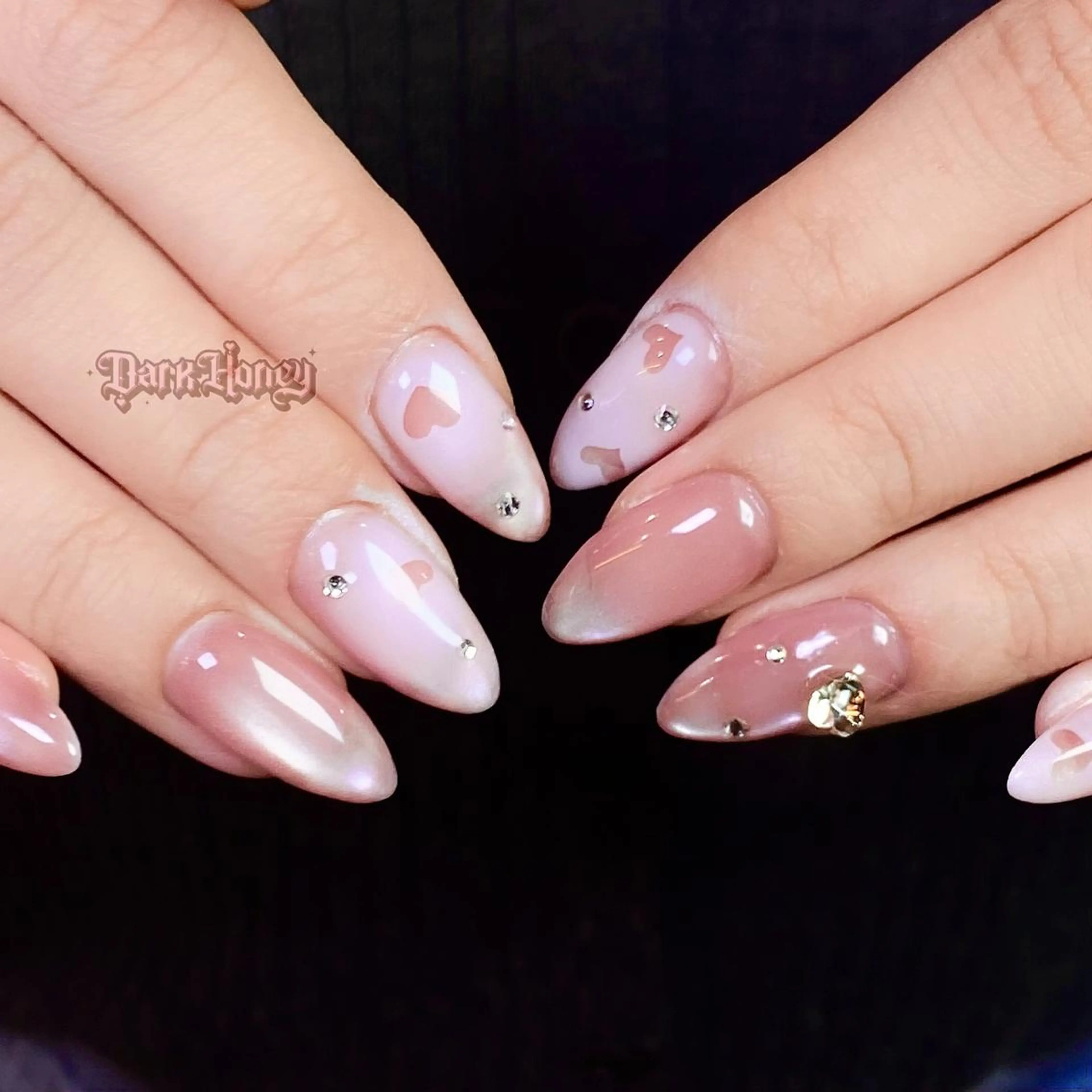 ネイル ハンドネイル Dark Honey karinのネイルデザイン