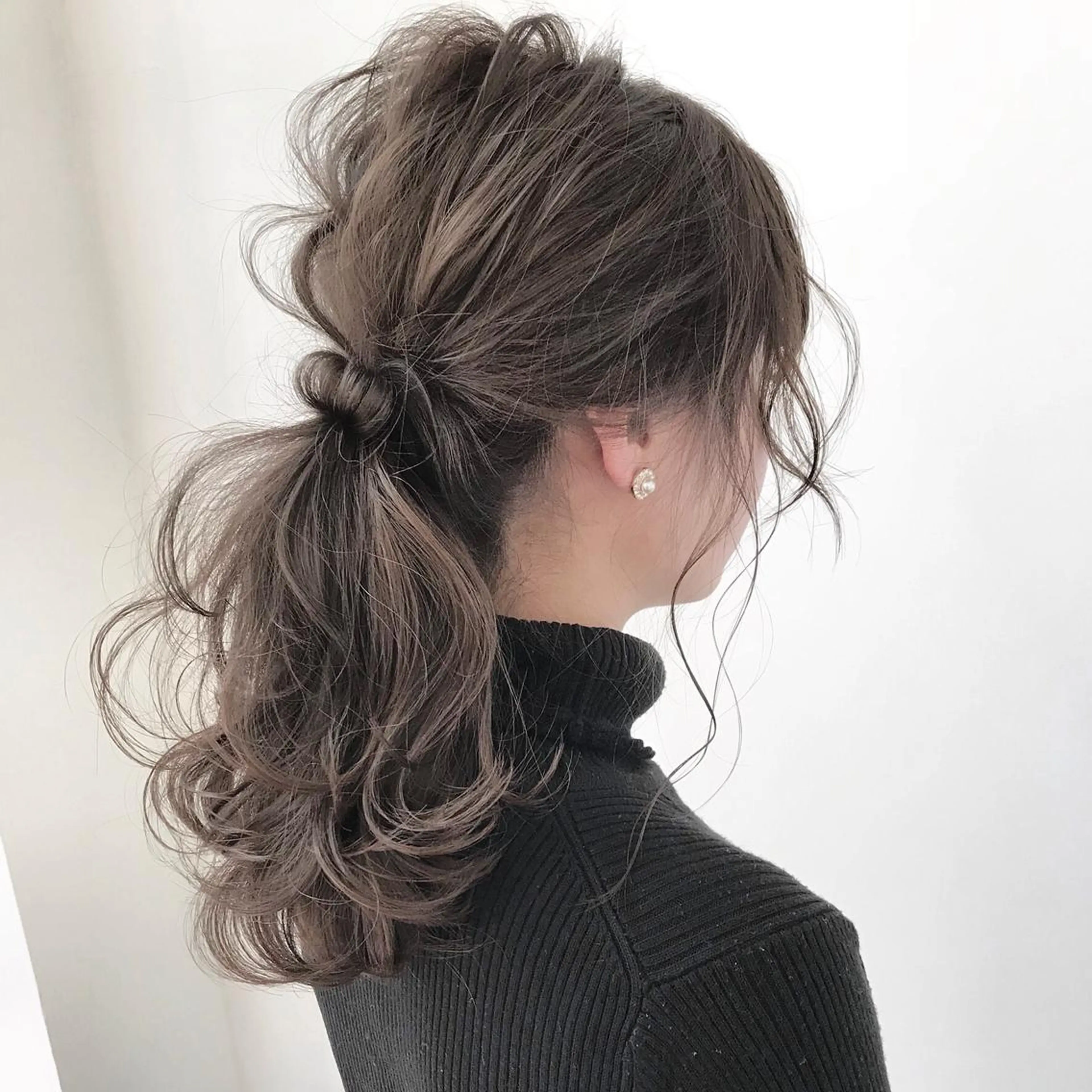 セミロング カラー ヘアアレンジ 透明感カラー グレージュ 外国人風カラー 韓国ヘア/レイヤー /大嶽佑馬のヘアスタイル