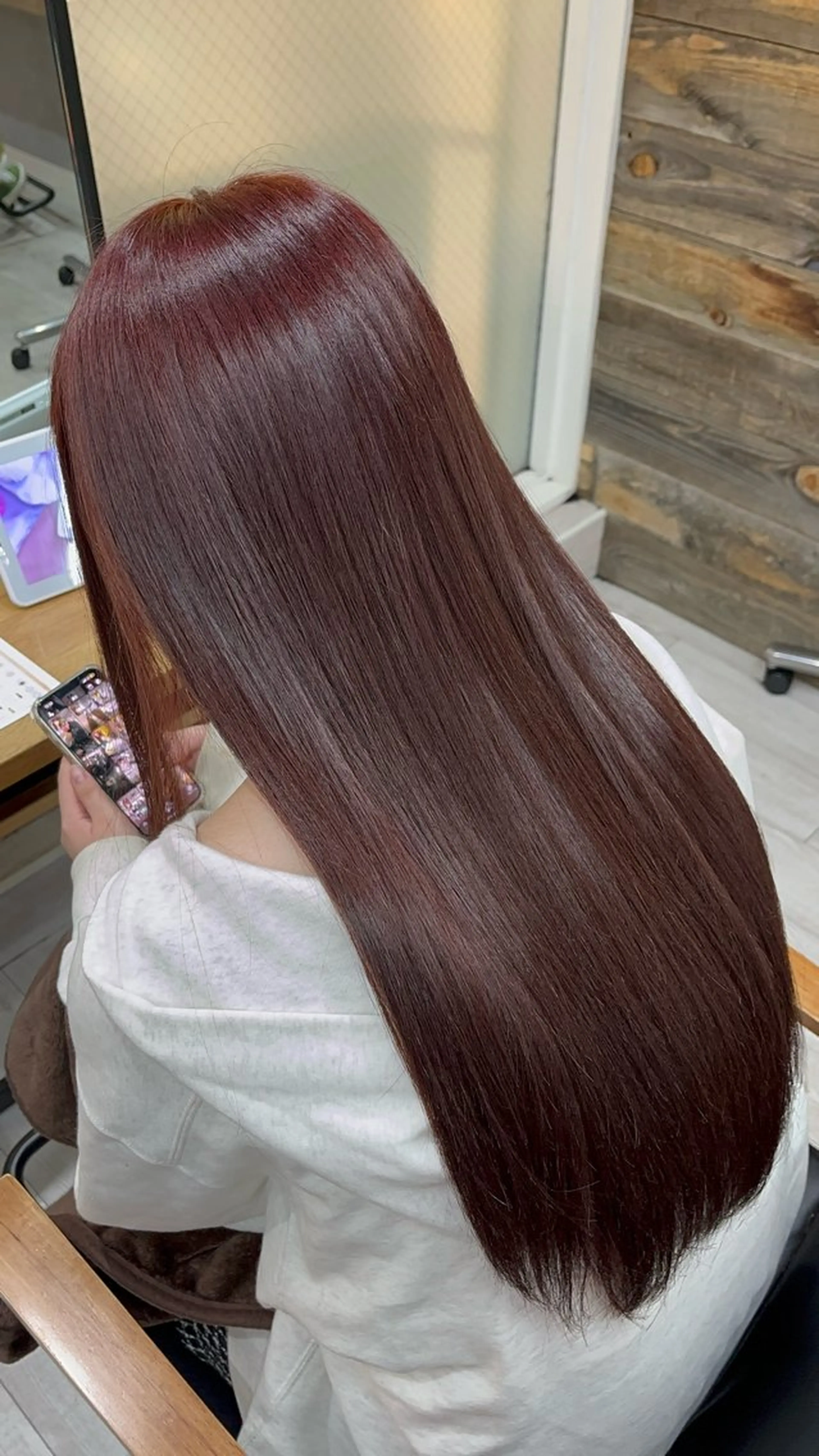 ロング カラー ブラウンカラー ピンクカラー ピンクブラウン アイバ シュンのヘアスタイル