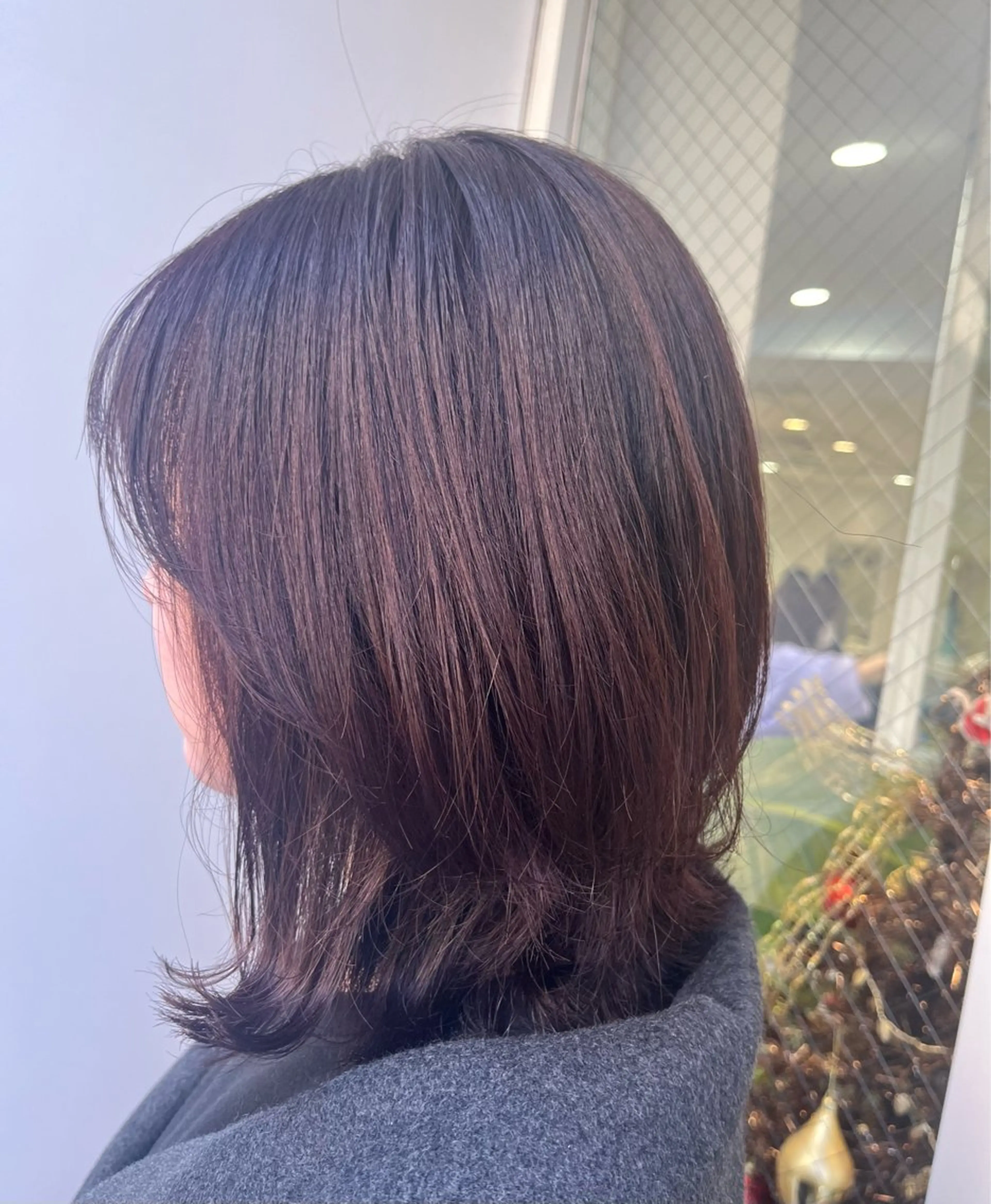 🫖レディースカット+黒染めカラー+トリートメント🪄🐈⬛🎀の写真