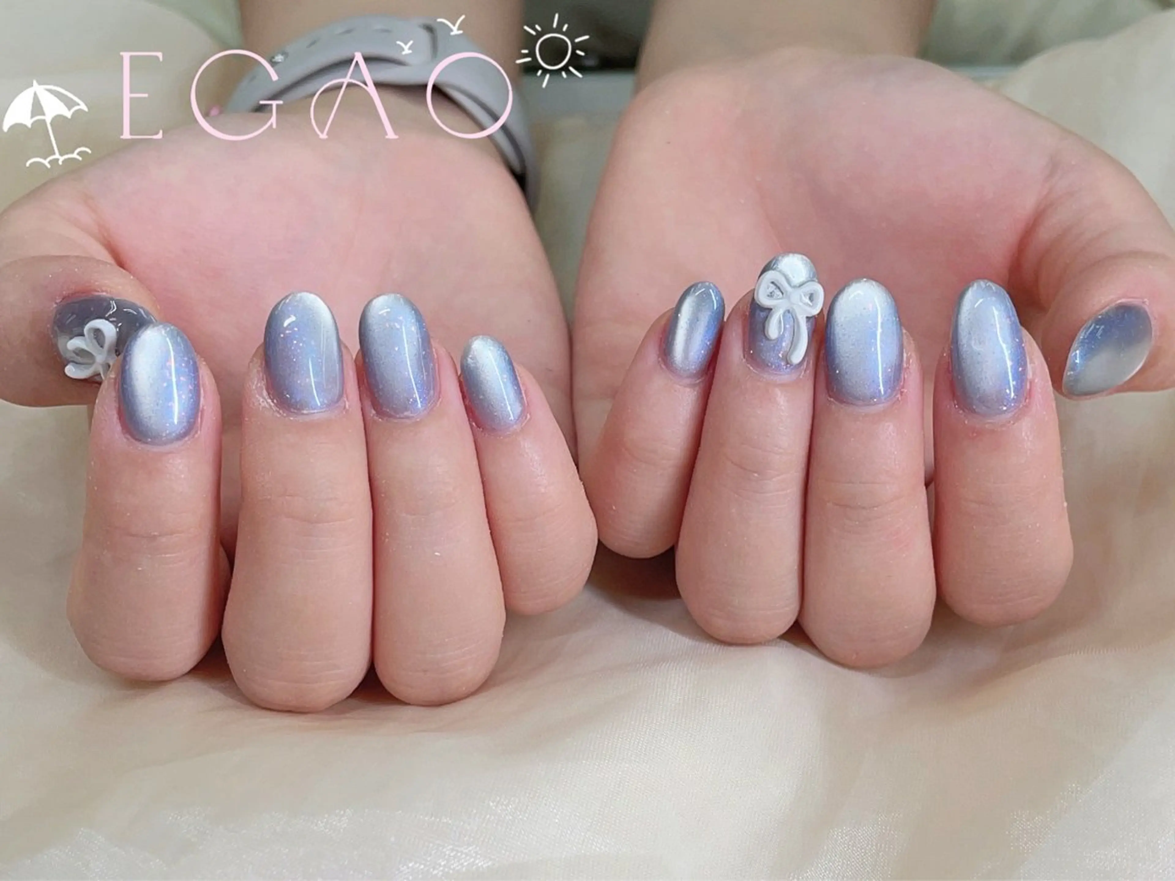 ネイル アートネイル フットネイル フレンチネイル ジェルネイル グラデーション ハンドネイル Egao Nail錦糸町店のネイルデザイン