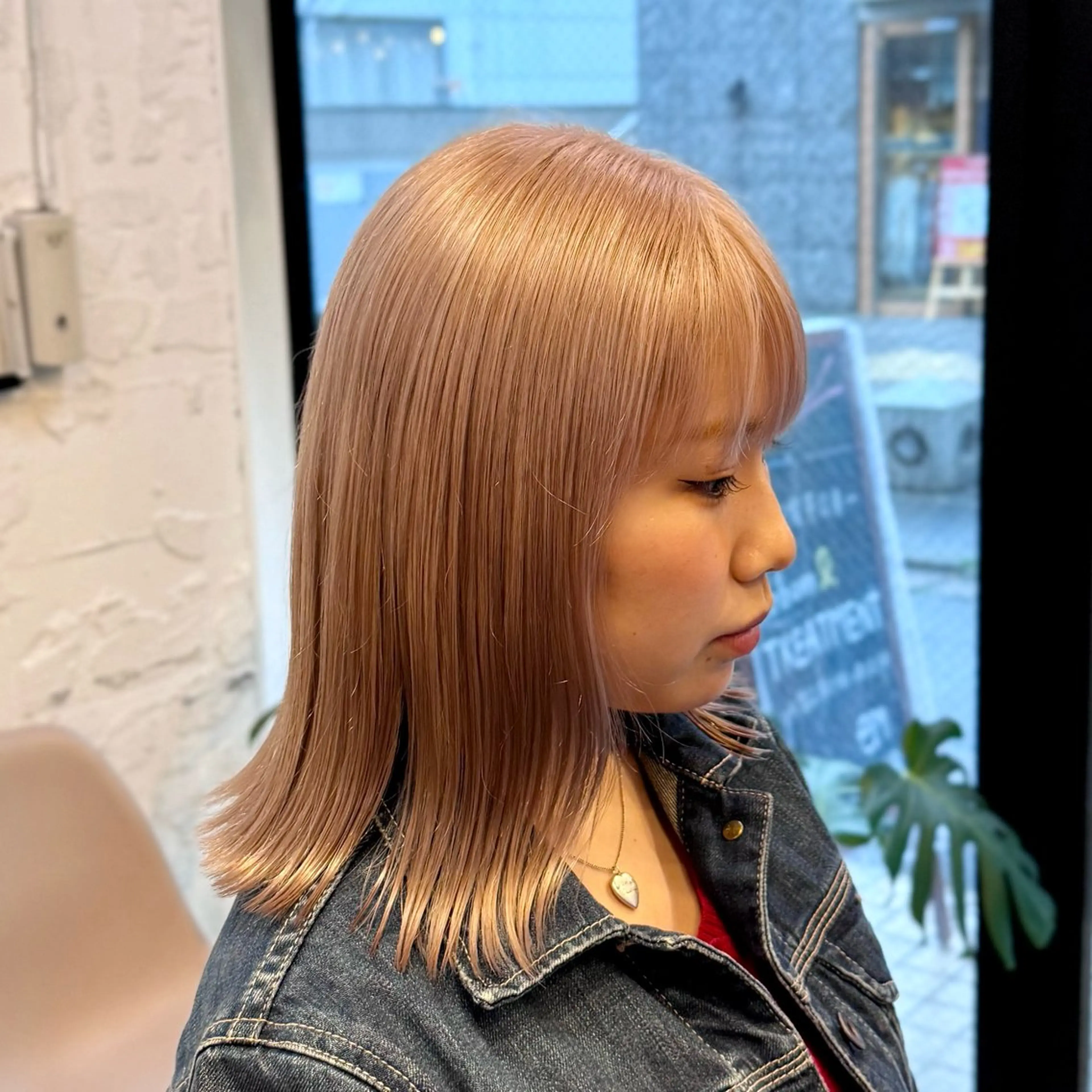 ミディアム カラー カット ヘアカラー トリートメント うるツヤハイトーン✨ /西川郁巳のヘアスタイル