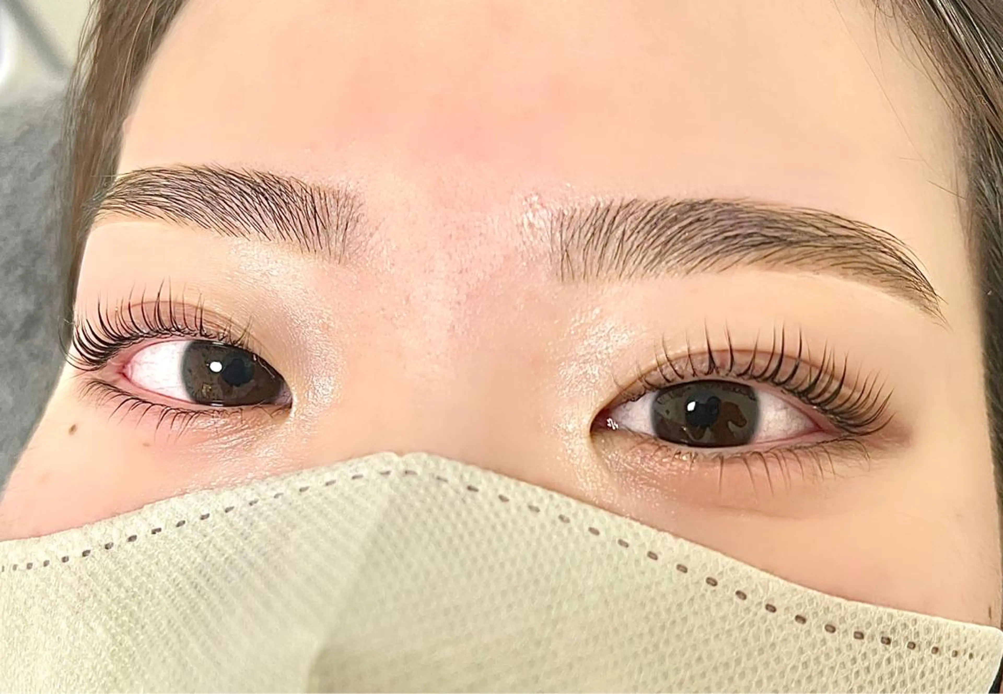 マツエク・マツパ アイブロウ 眉毛ワックス脱毛 一重×まつ毛パーマ Emiy BeautyLushのマツエク・マツパデザイン