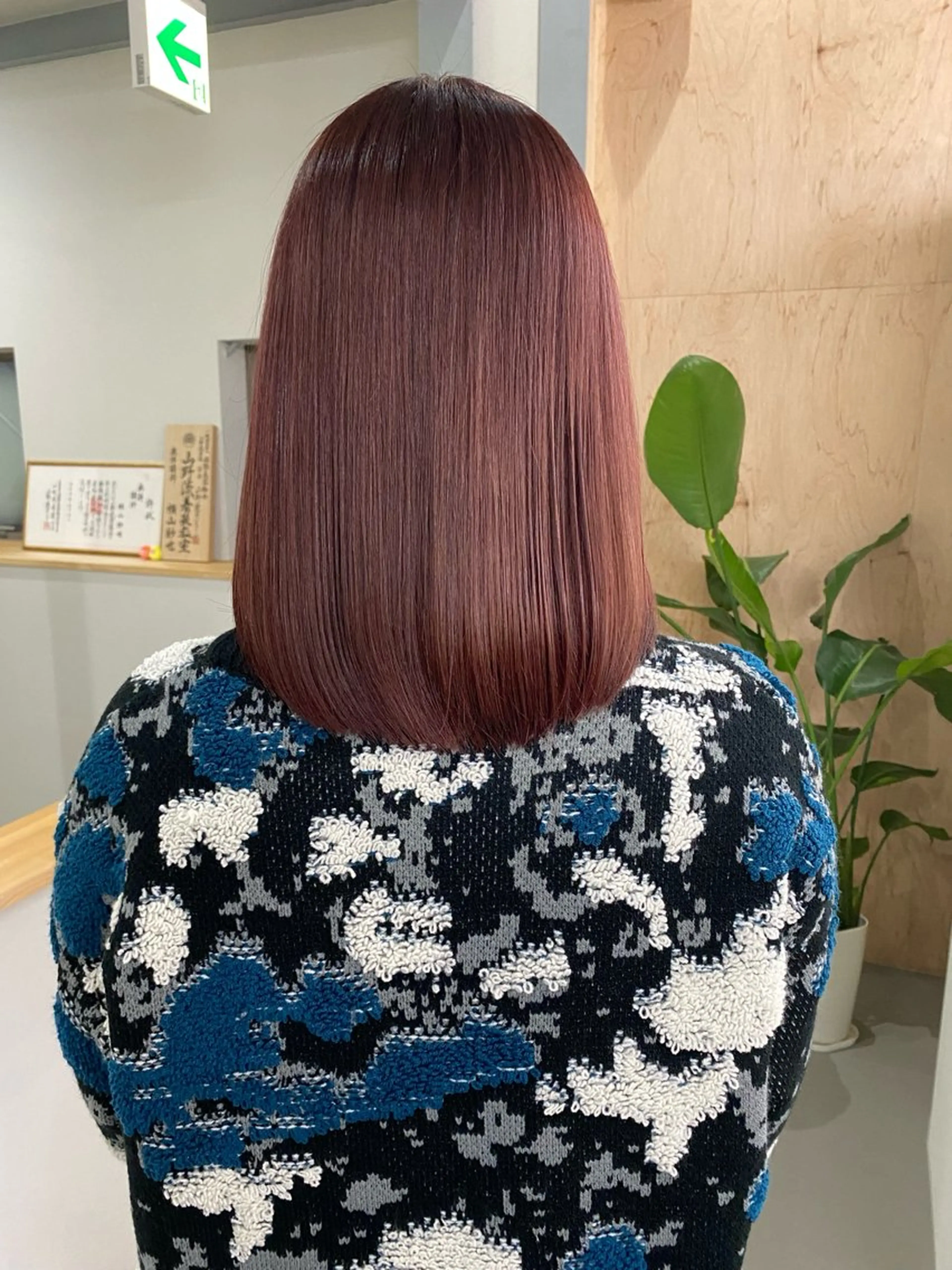 カラー レッドカラー 檜 果歩のヘアスタイル