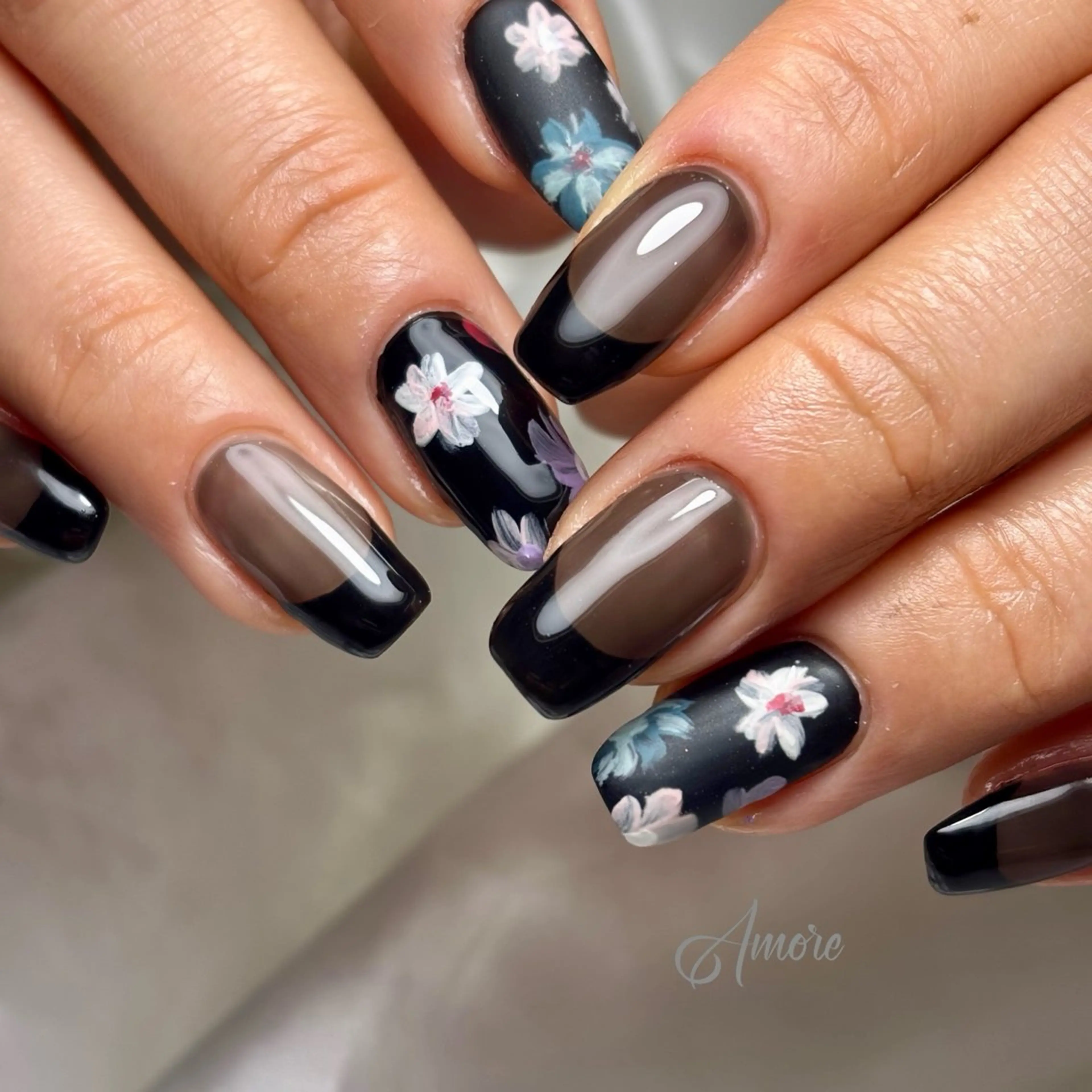 ネイル ジェルネイル キラキラネイル 韓国ネイル マグネットネイル パラジェル You kyehwaのネイルデザイン