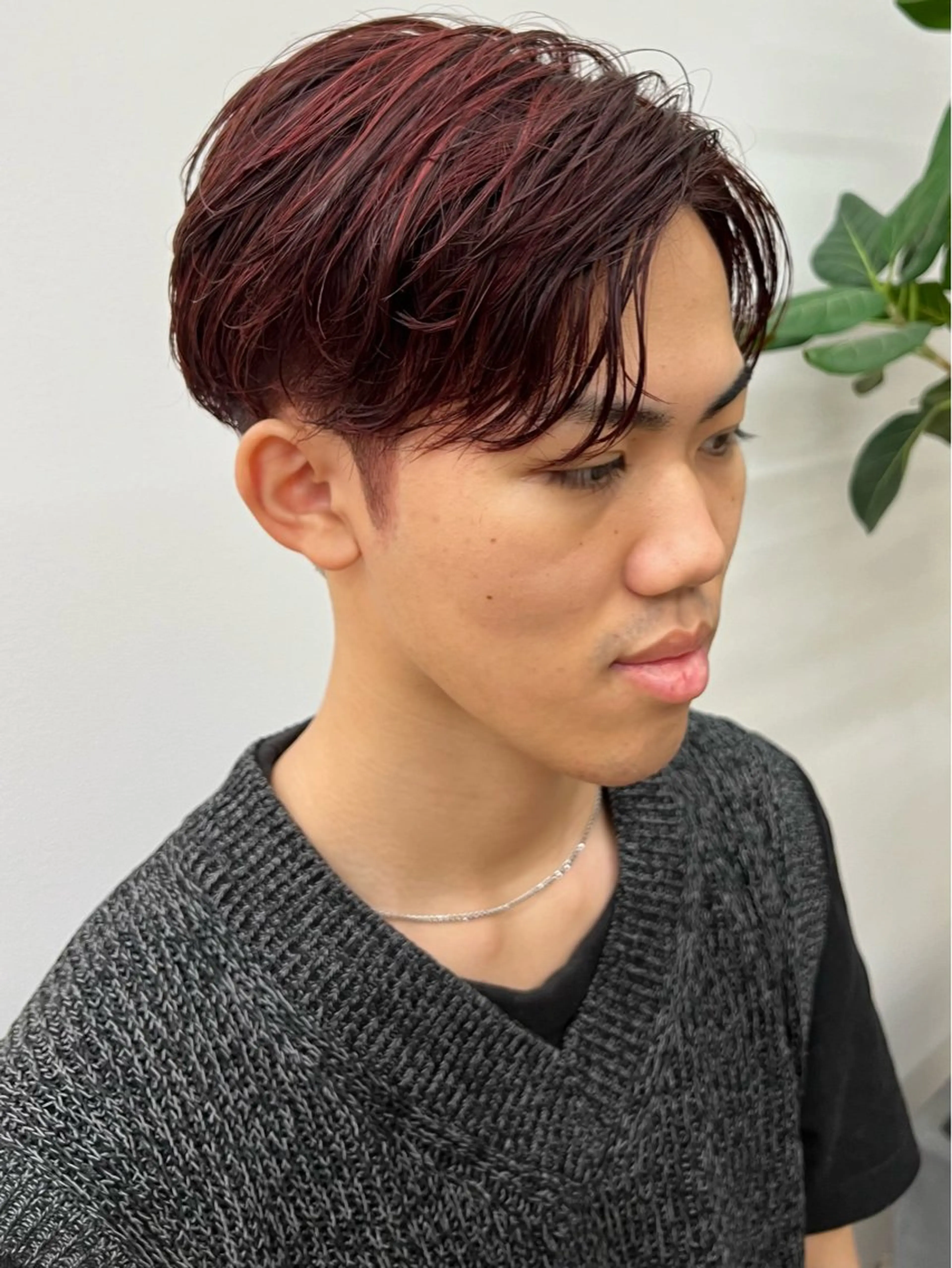 ショート カラー パーマ メンズ 矢場町/栄/上前津/ 佐藤祐希のヘアスタイル