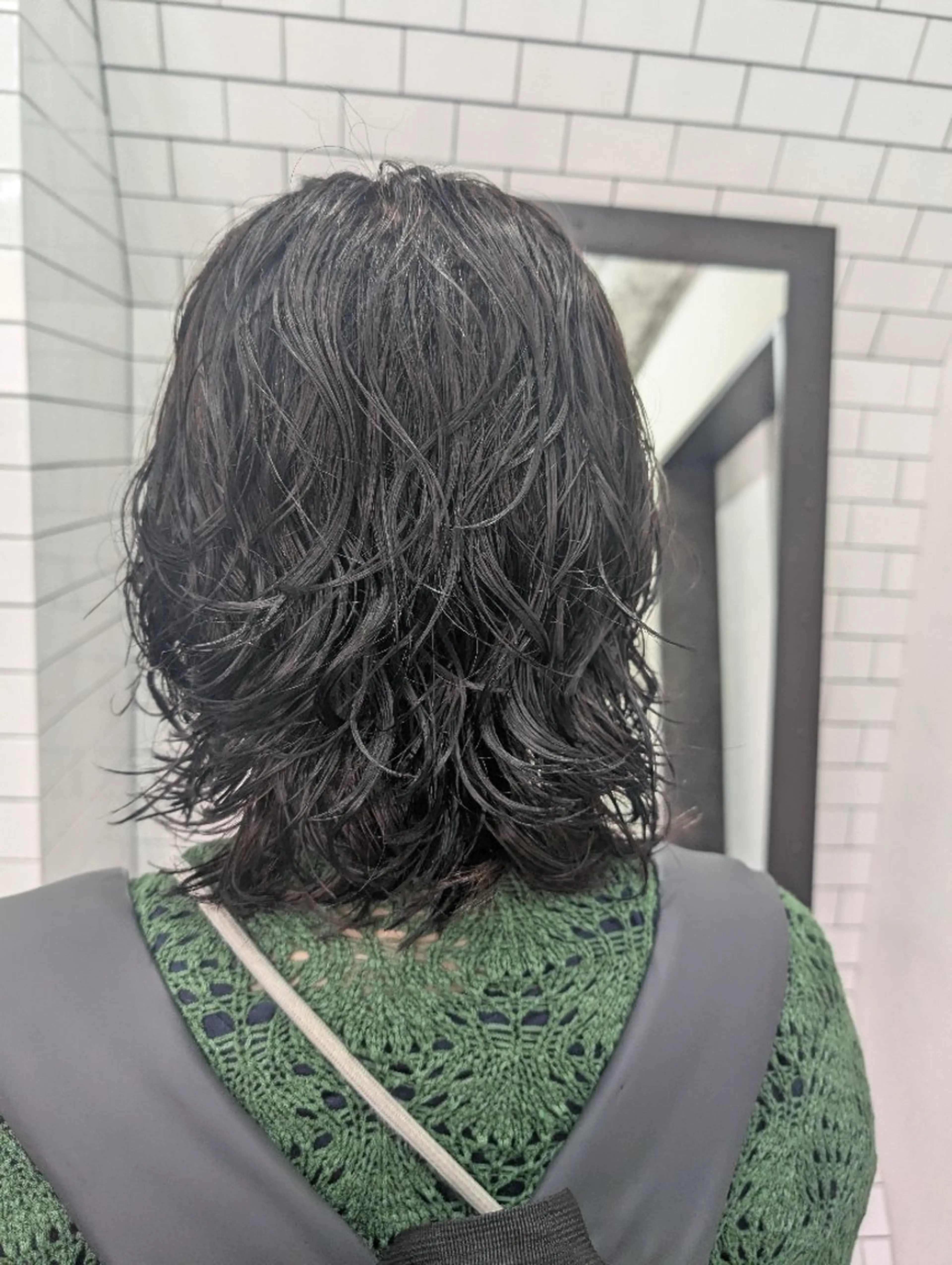 ミディアム パーマ ミディアムパーマ レイヤーカット 中区/legare 🌈山村/髪質改善のヘアスタイル