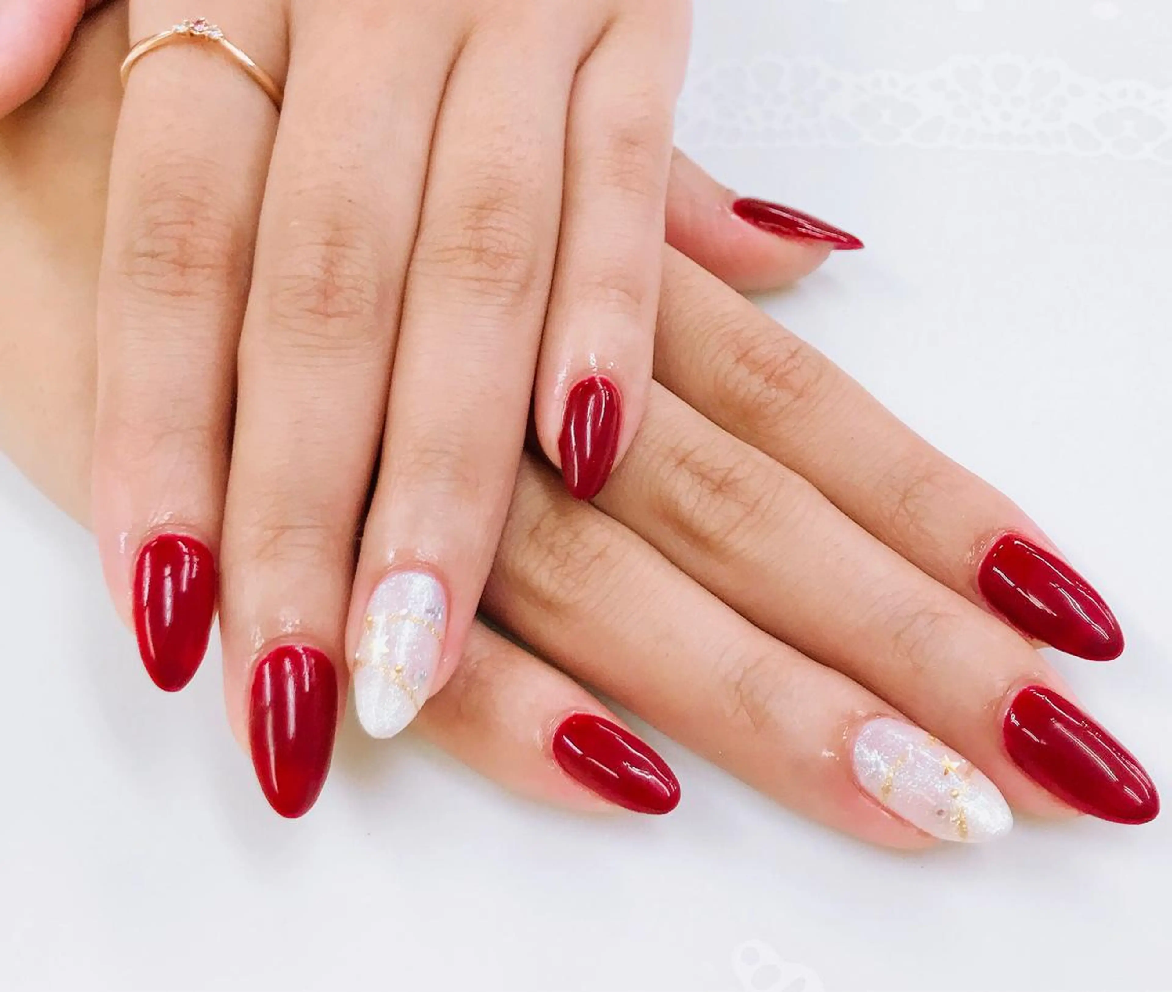 ネイル 冬ネイル クリスマス 吉田  （ネイリスト）のネイルデザイン