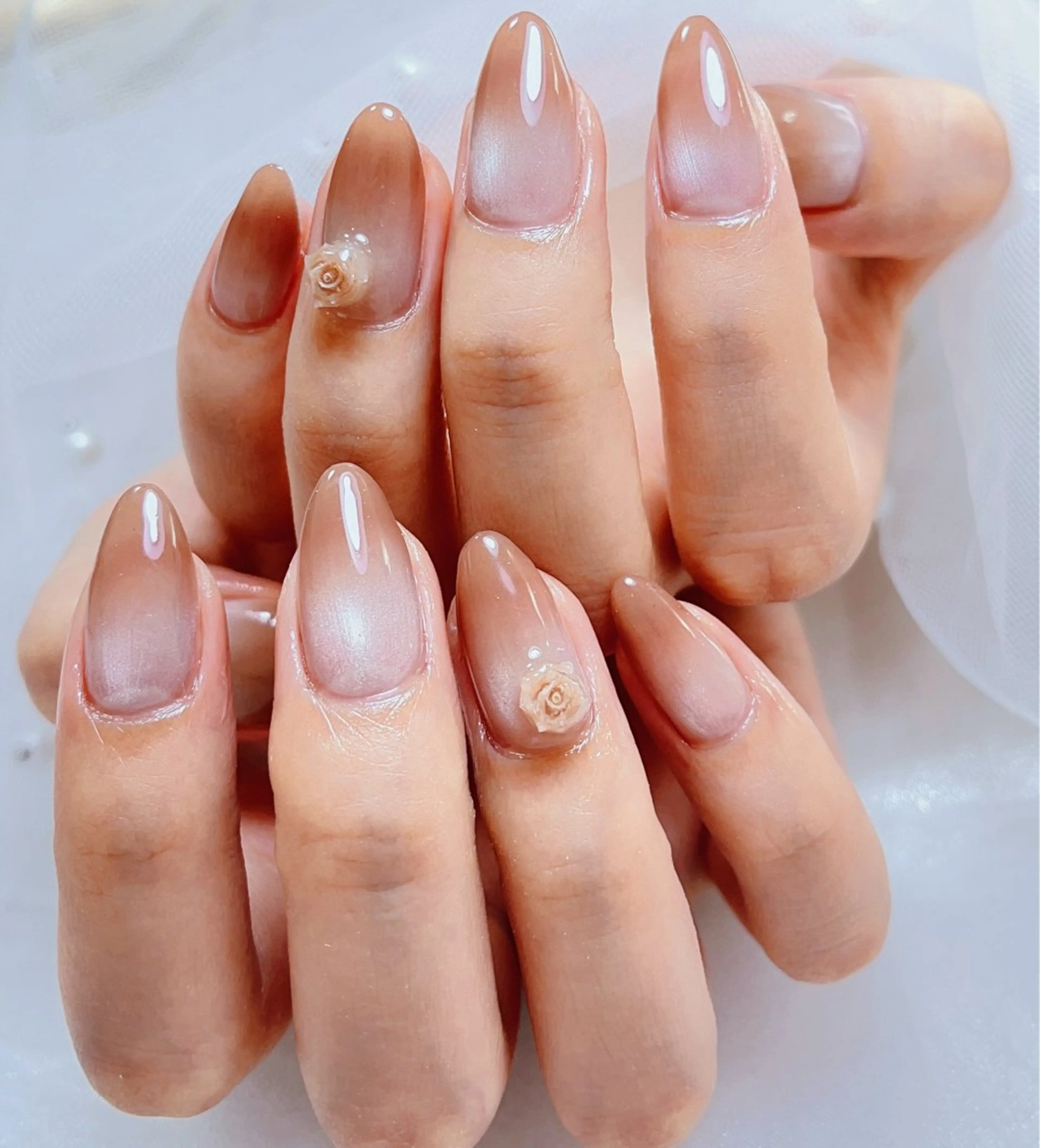 ネイル オーロラネイル チークネイル フットネイル フレンチネイル ジェルネイル NEW NAIL💞 yukiのネイルデザイン