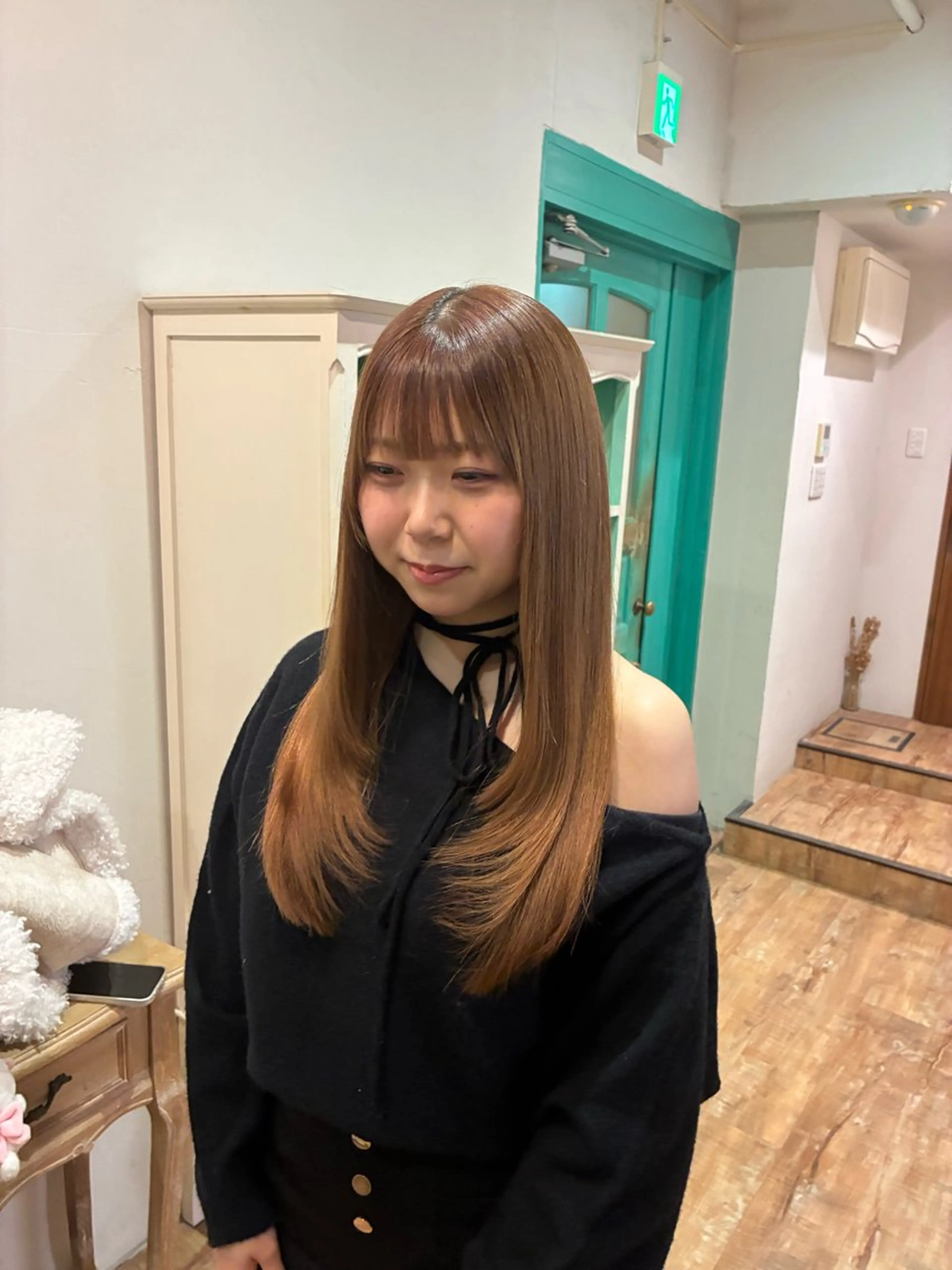 ロング レイヤーカット 石澤 萌茄のヘアスタイル