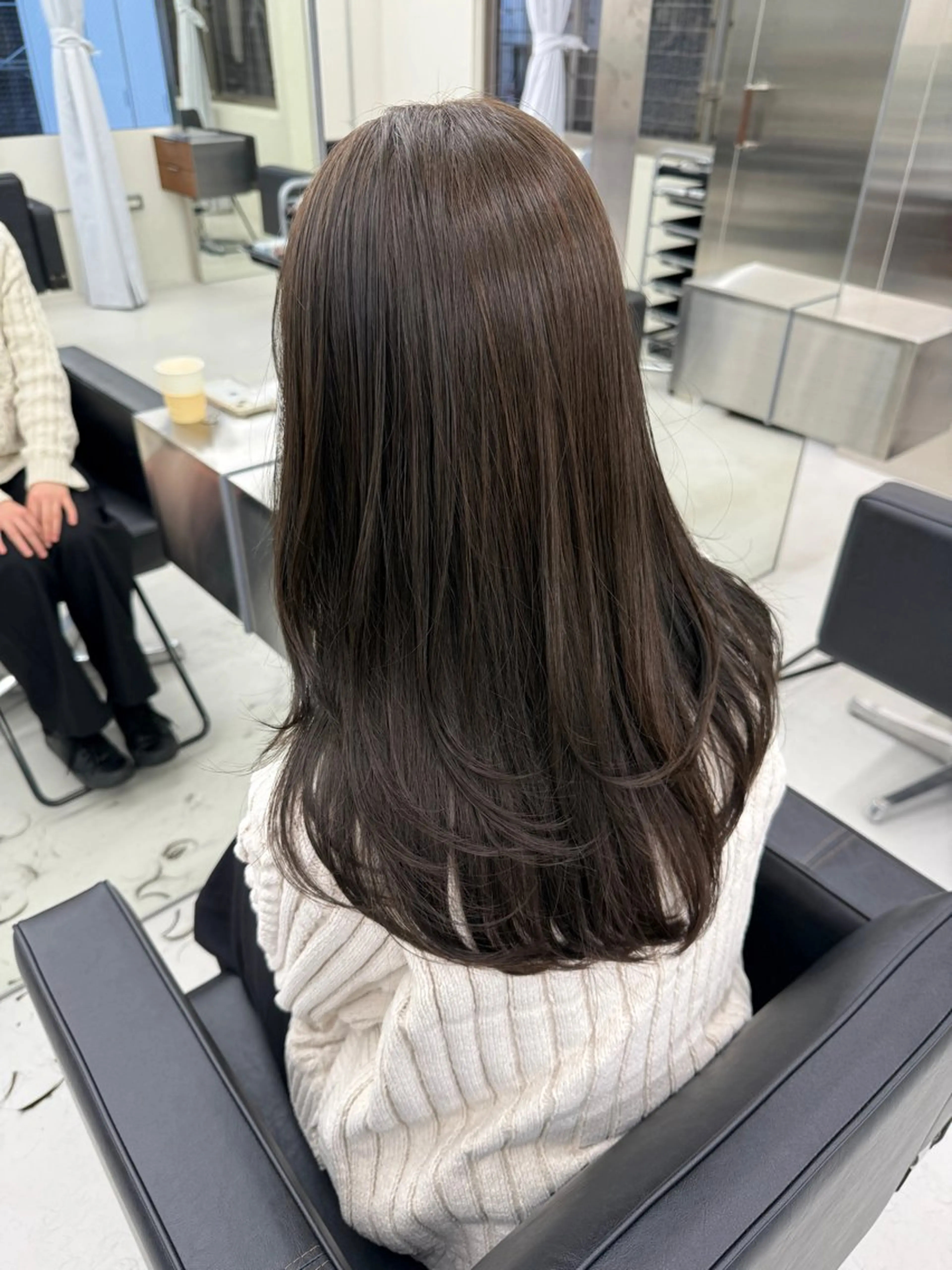 ロング カラー カット ヘアカラー トリートメント 表参道🌿赤み消し カラー/チナツのヘアスタイル