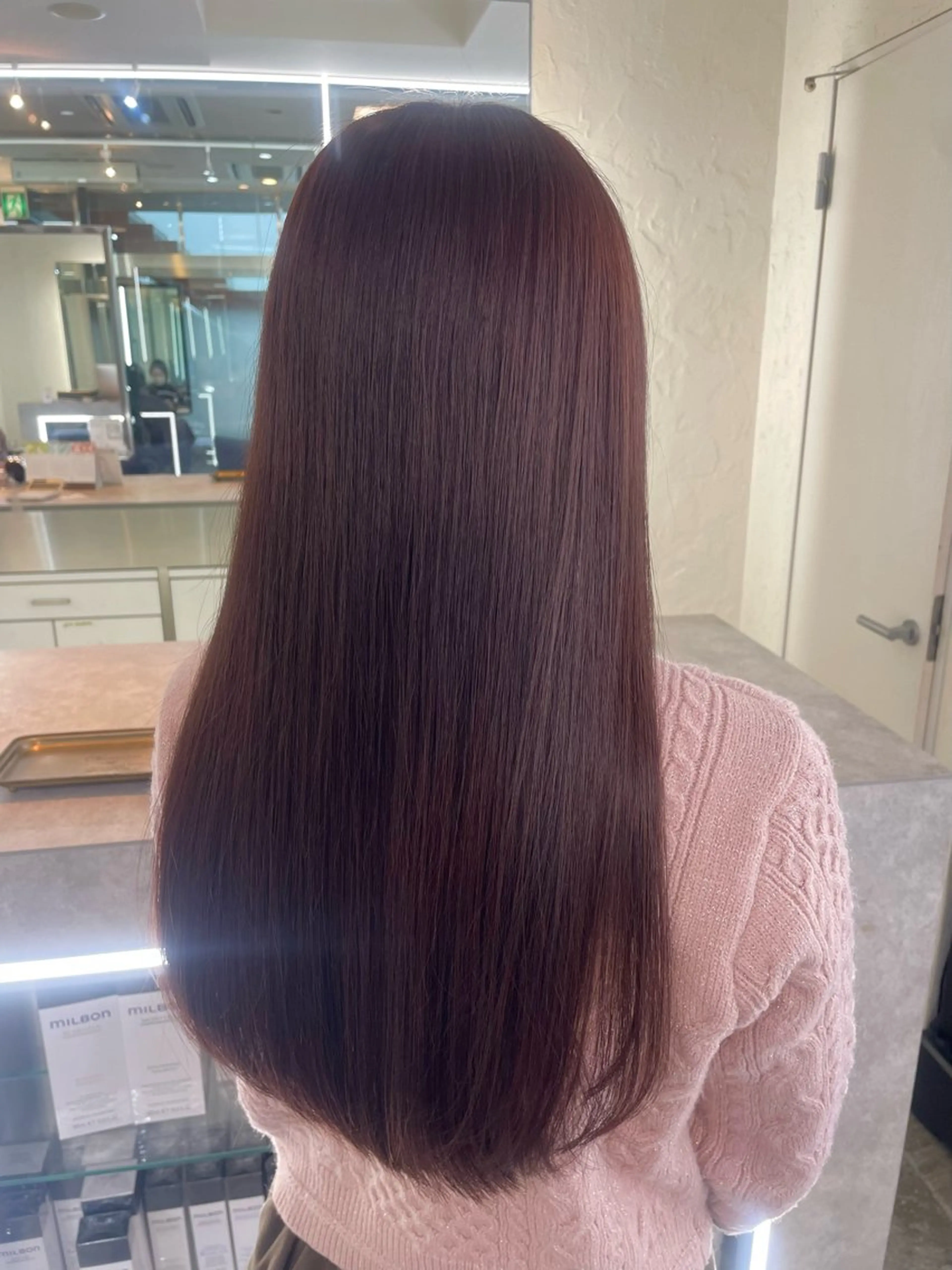 ロング パープルカラー lift by mag所属・ユナ ナチュラル／透明感のヘアスタイル